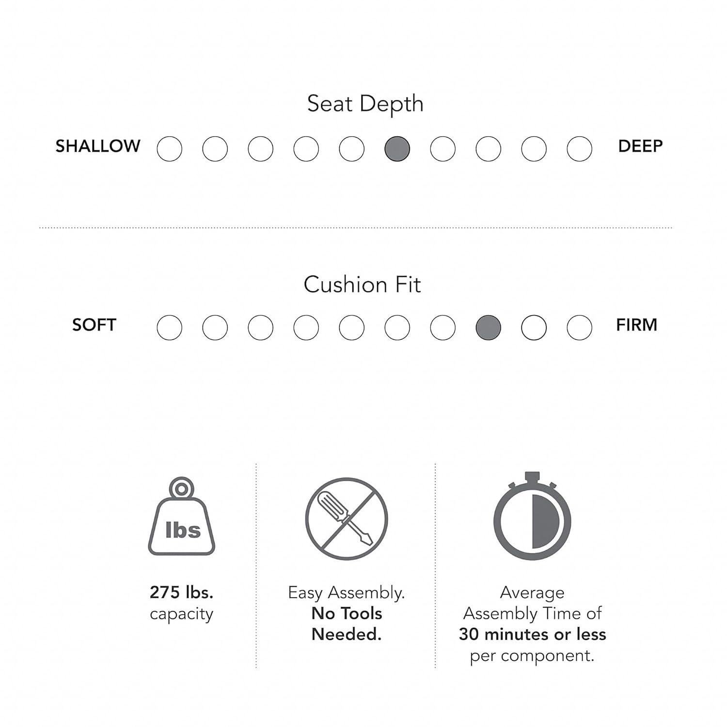 Coventry Accent Chair with Arms in Charcoal Gray Herringbone Fabric