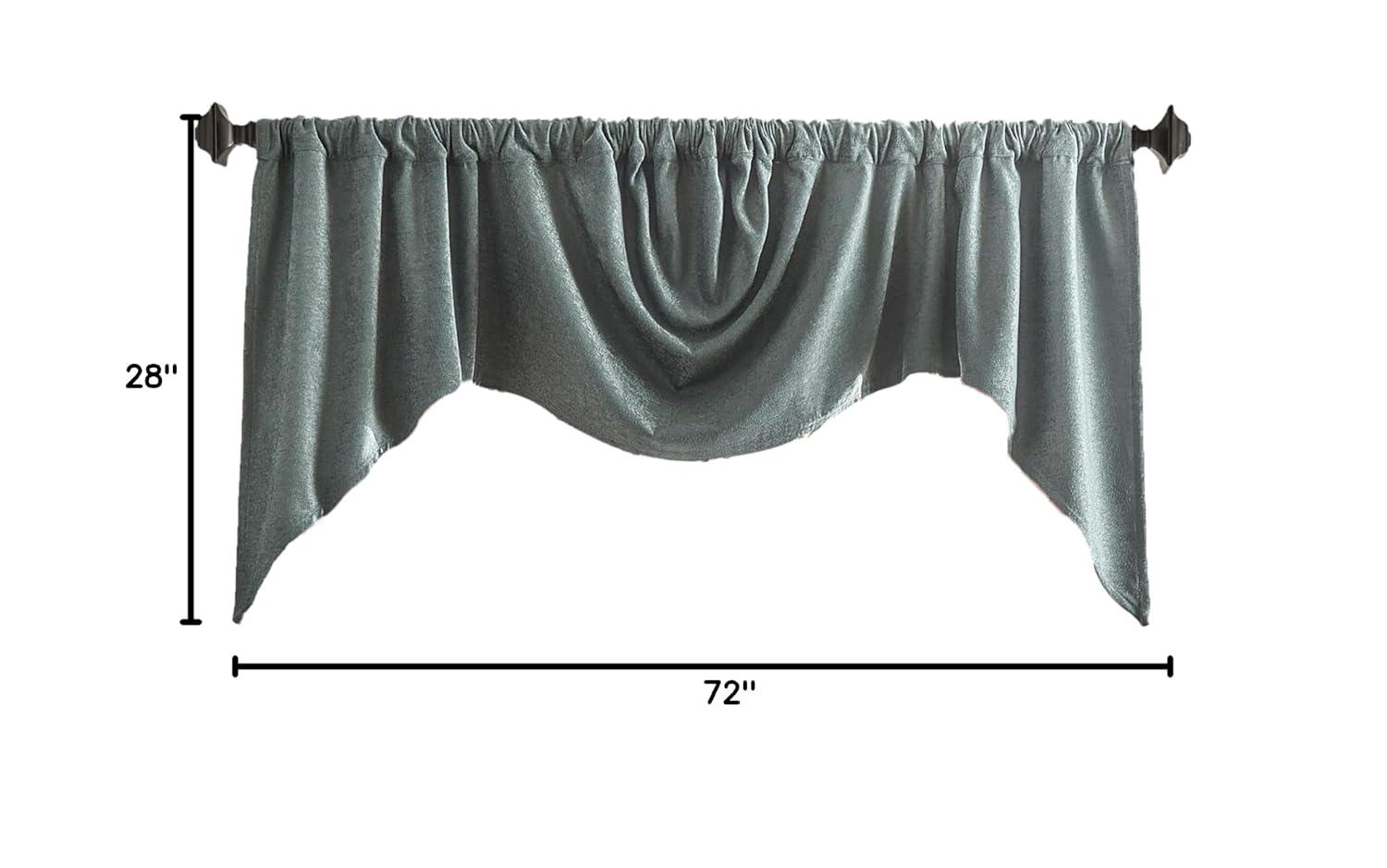 Martha Stewart Martha Stewart Naples Chenille 72" x 28" Window Valance