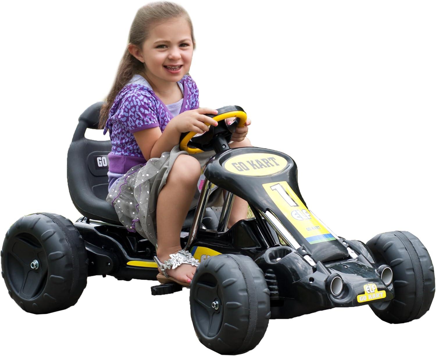 Lil’ Rider Comfortable Kid Push & Pedal Ride-On, Black, 37.00 x 25.00 x 20.00 Inches, 21.1 lbs