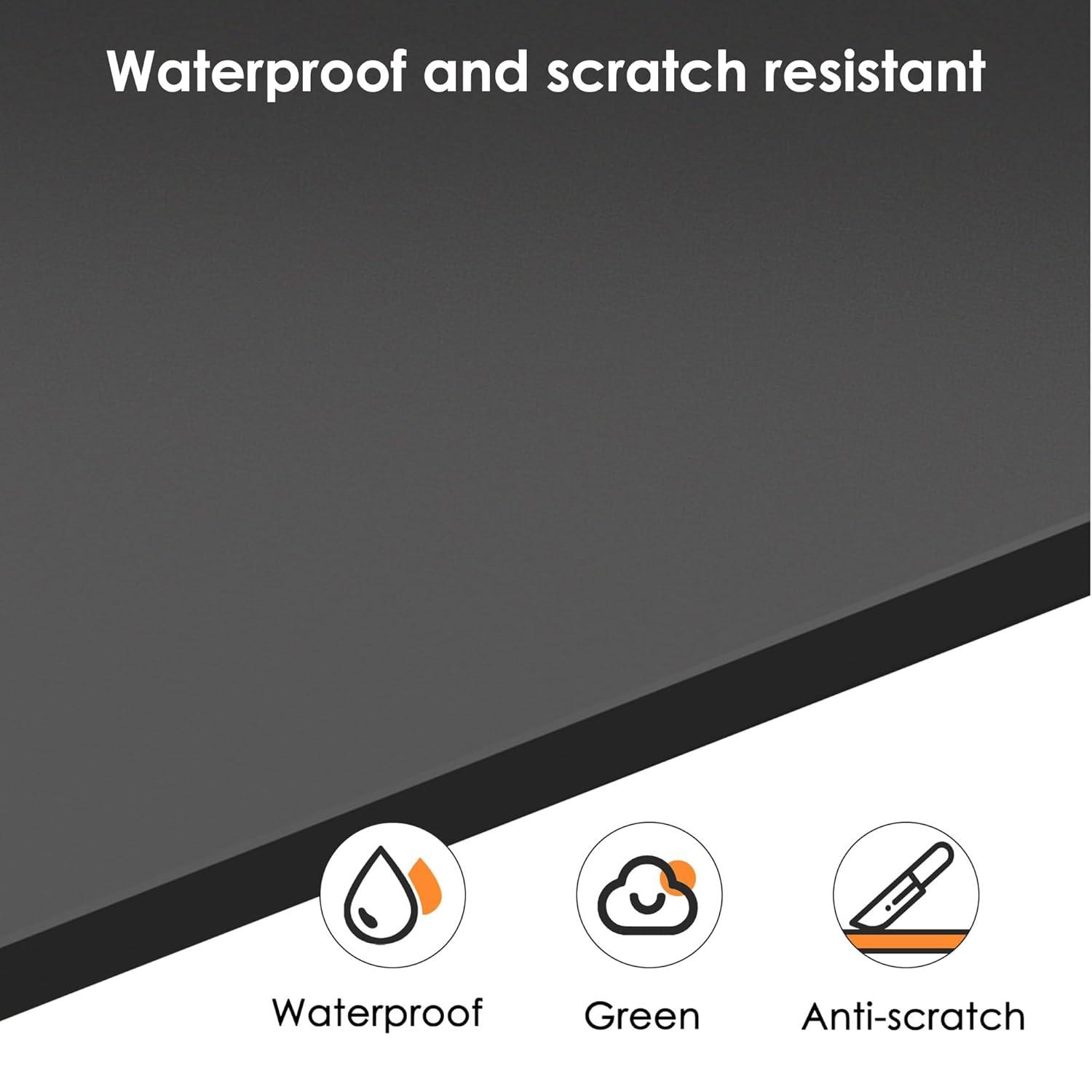 Need Computer Desk, 47 inch Home Office Desk, Modern Simple Style Home Office Gaming Desk, Basic Writing Table for Study Student, Black Metal Frame, Black