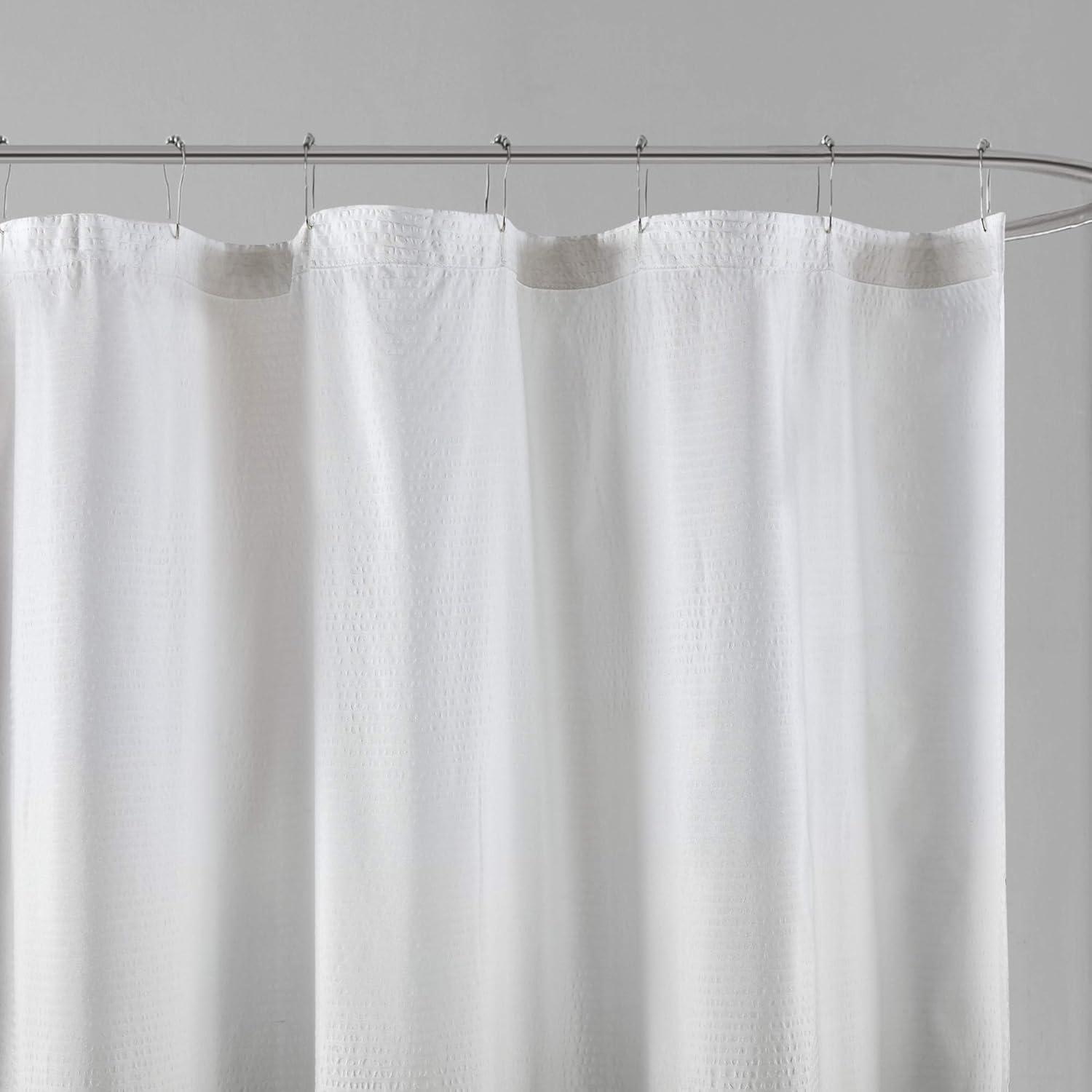 Madison Park Ara Ombre Printed Seersucker Single Shower Curtain