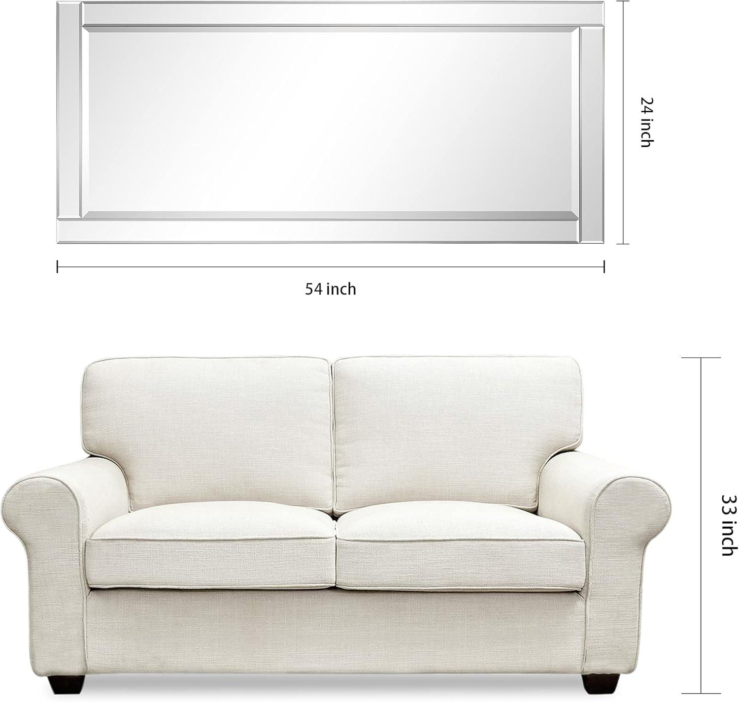Empire Art Direct  Moderno Beveled Rectangle Wall Mirror