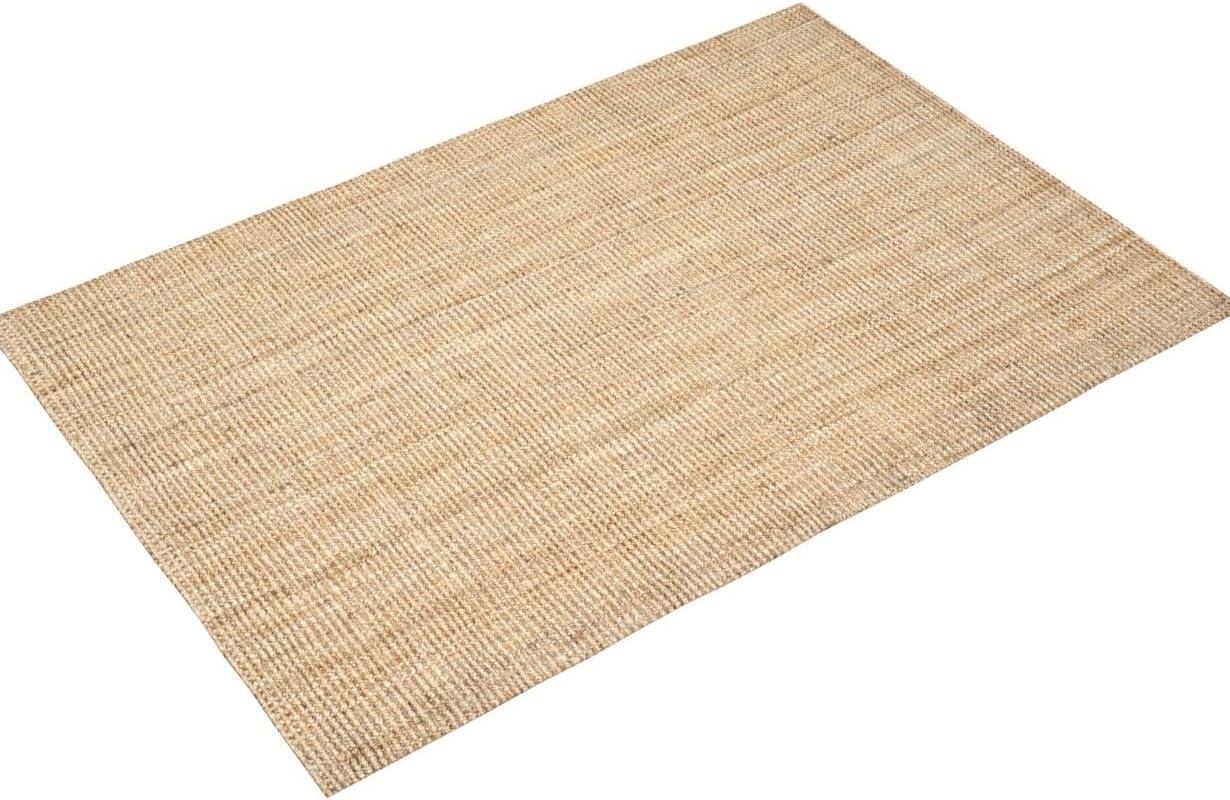 SAFAVIEH Natural Fiber Delmar Braided Jute Area Rug, Natural, 6' x 9'