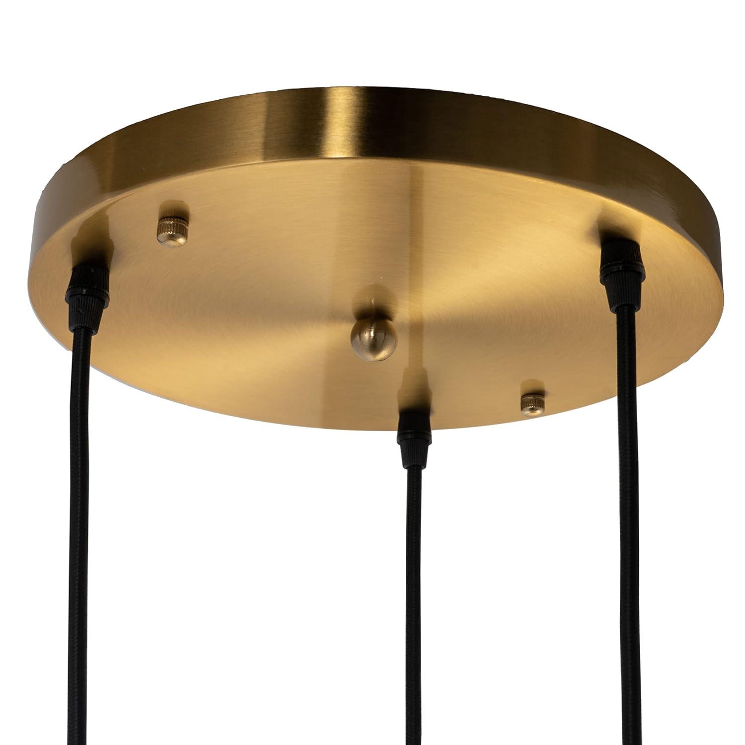Remington 3 - Light Brass Cluster Pendant