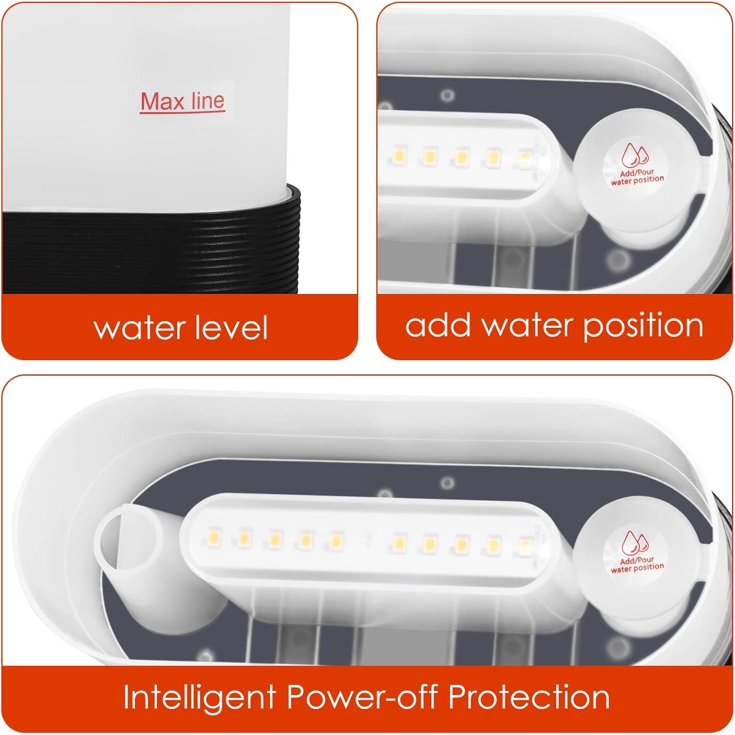 180ml Flame Air Humidifier Essential Oil Diffuser, TSV 3D USB 7 Color Light Aroma Diffuser for Home, Office, Spa, Gym