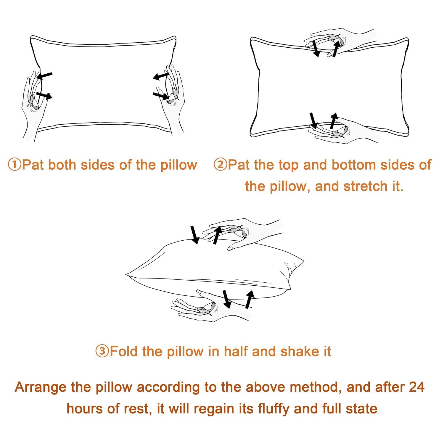 Down Alternative Toddler Pillows, Machine Washable Soft Travel Small Pillows, 13x18 Inches, White - NTBAY