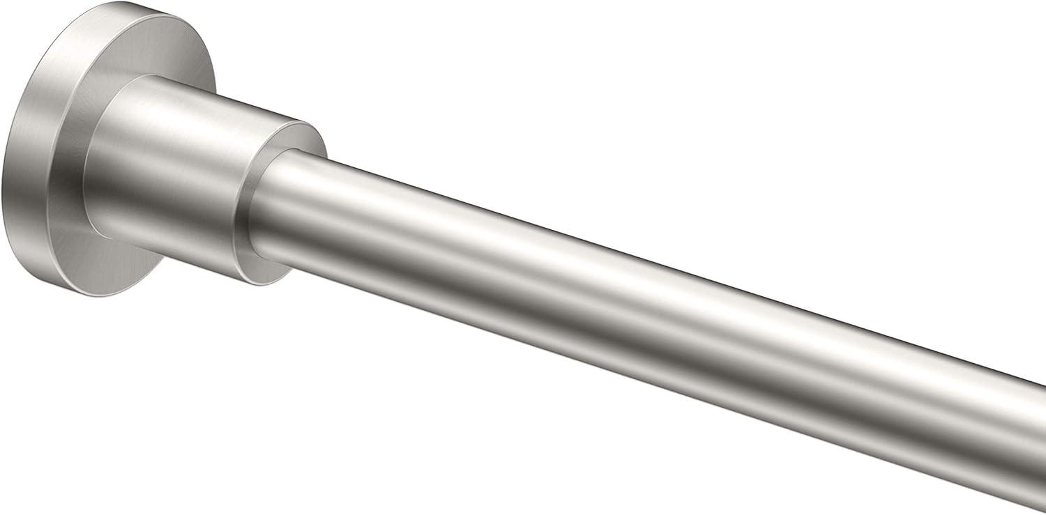 Minimalist 60" Straight Fixed Shower Curtain Rod | Wall Mount Solid Brass Shower Rod