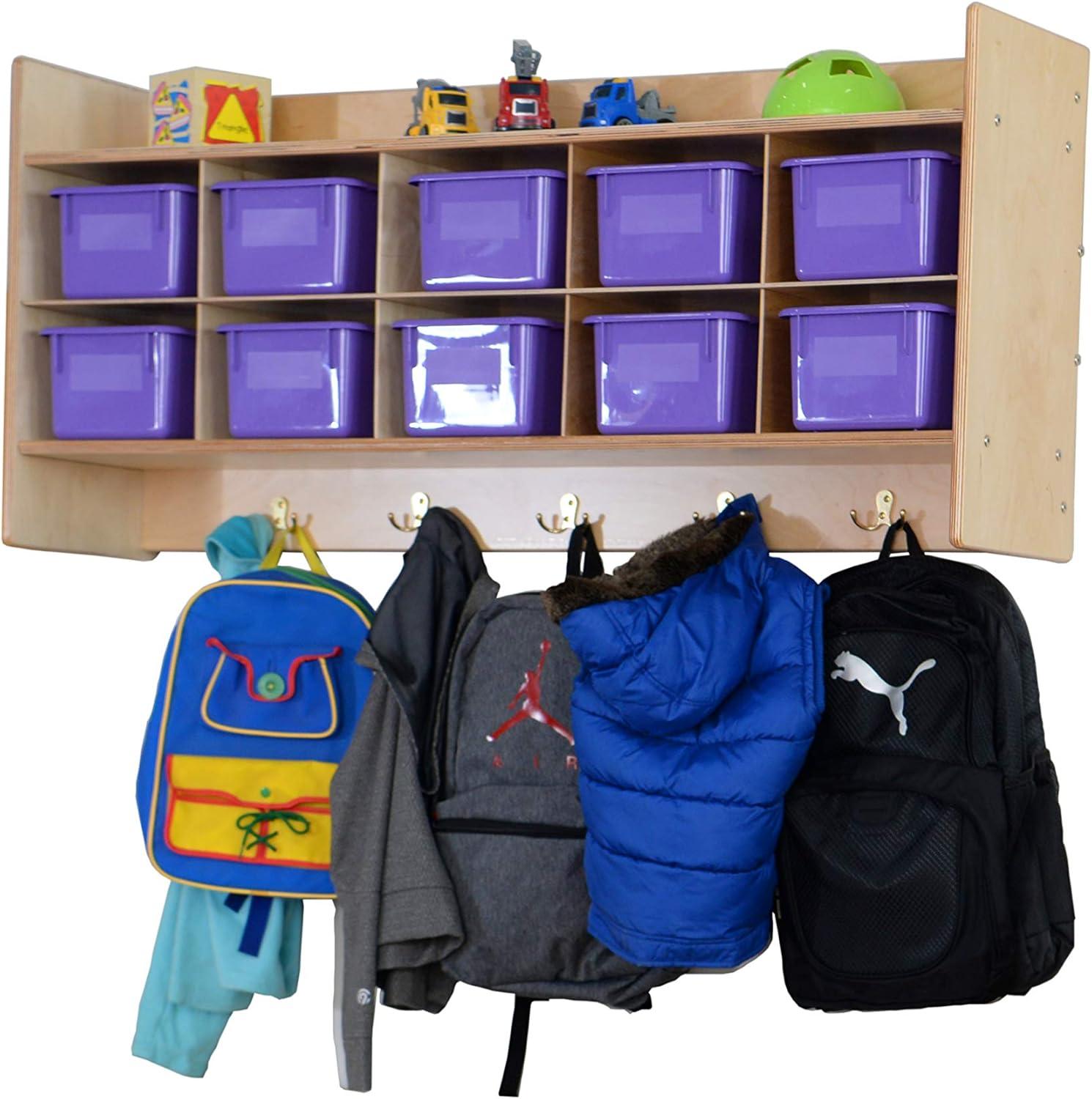 Contender  Wall Hanging Storage with Purple Trays - RTA