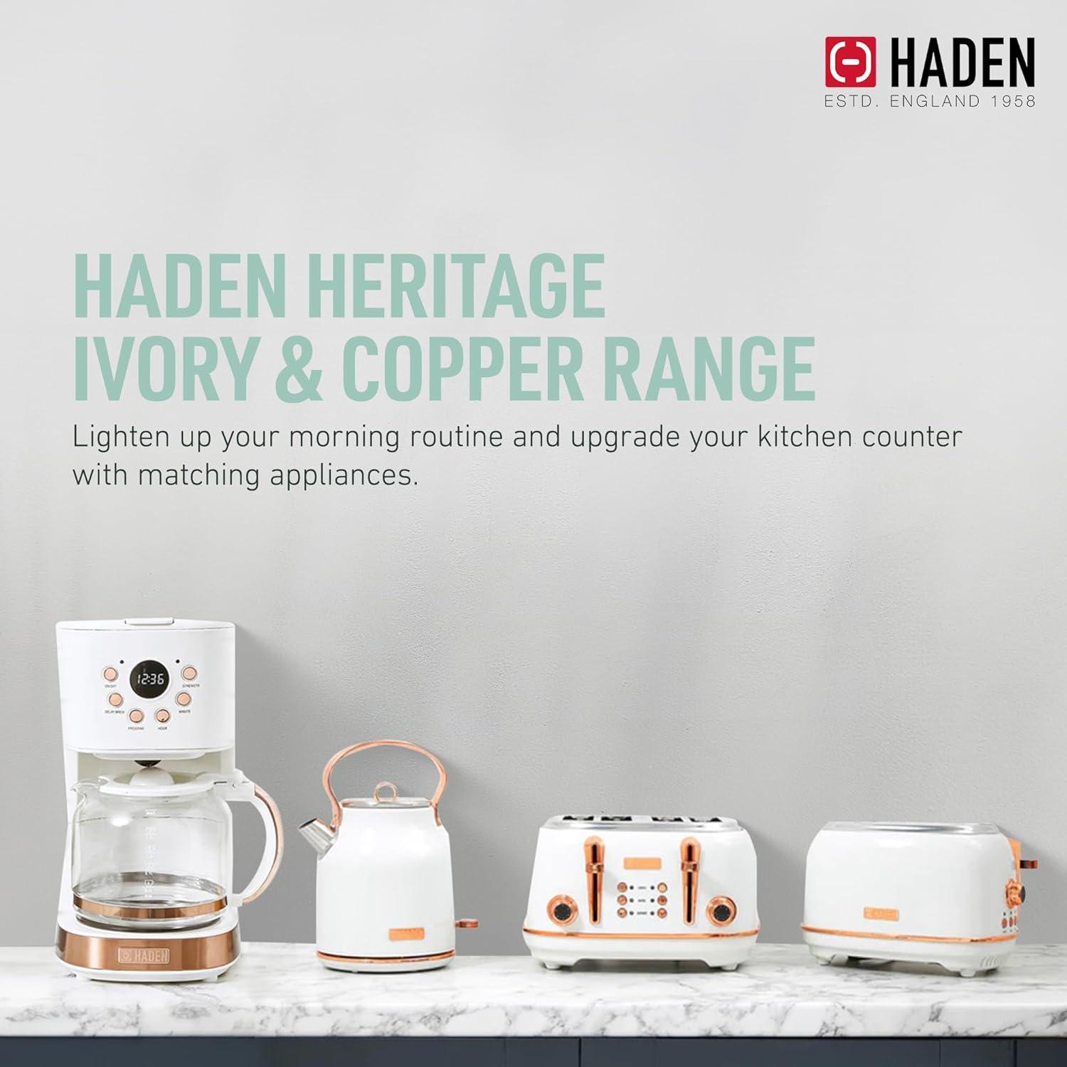 HADEN Heritage 4-Slice Wide Slot Toaster