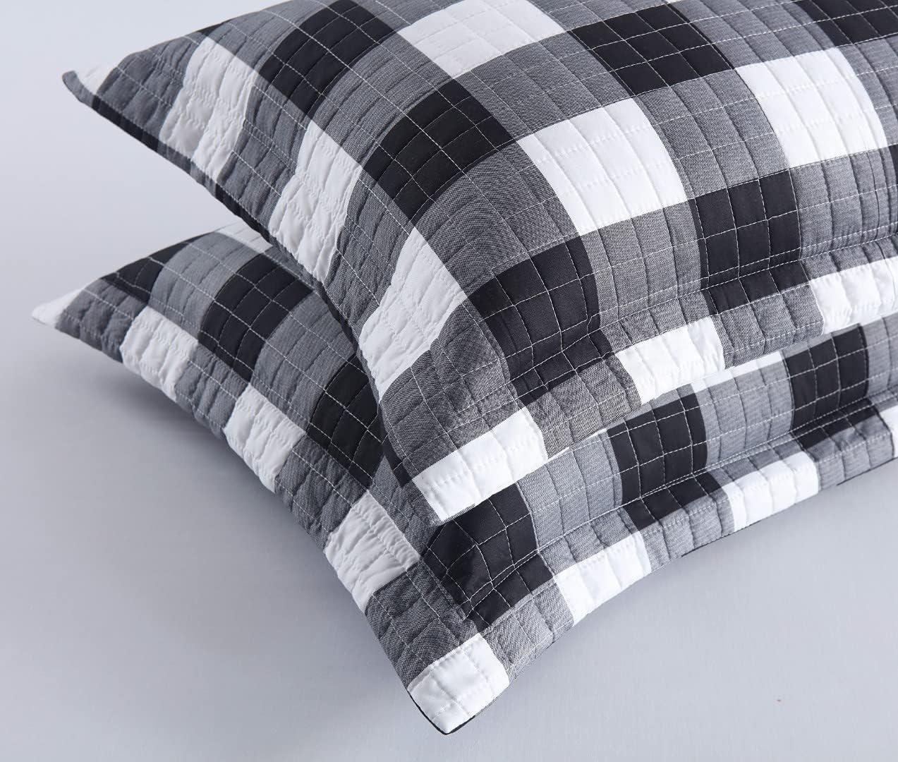 BP01 Gingham Reversible Pillow Cover