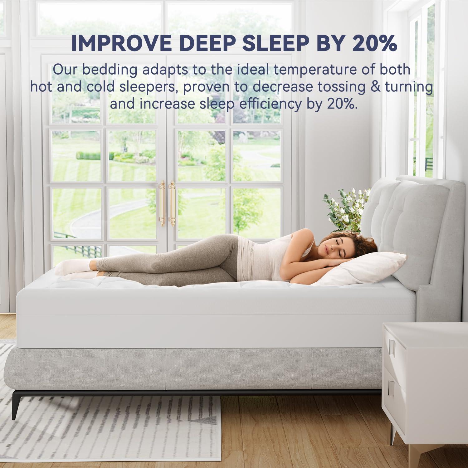 ELEMUSE Twin Size Dual Layer 3 Inch Memory Foam Mattress Topper, 2 Inch Cooling Gel Memory Foam and 1 Inch Thick Soft Pillow Top Mattress Pad Cover for Back Pain Relief, Bed Topper for Side Sleep