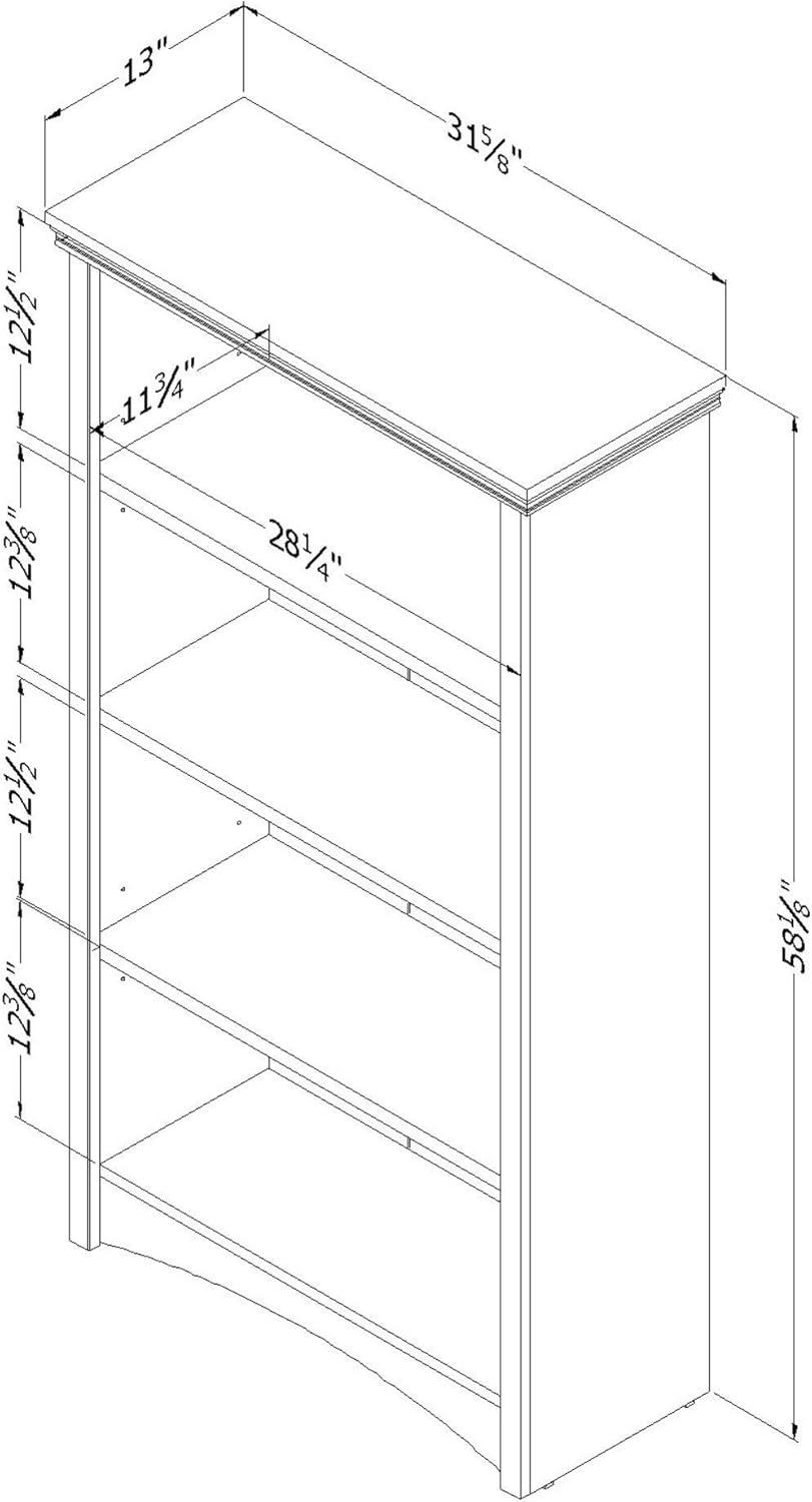 Artwork 57.75" H x 31.25" W Standard Bookcase