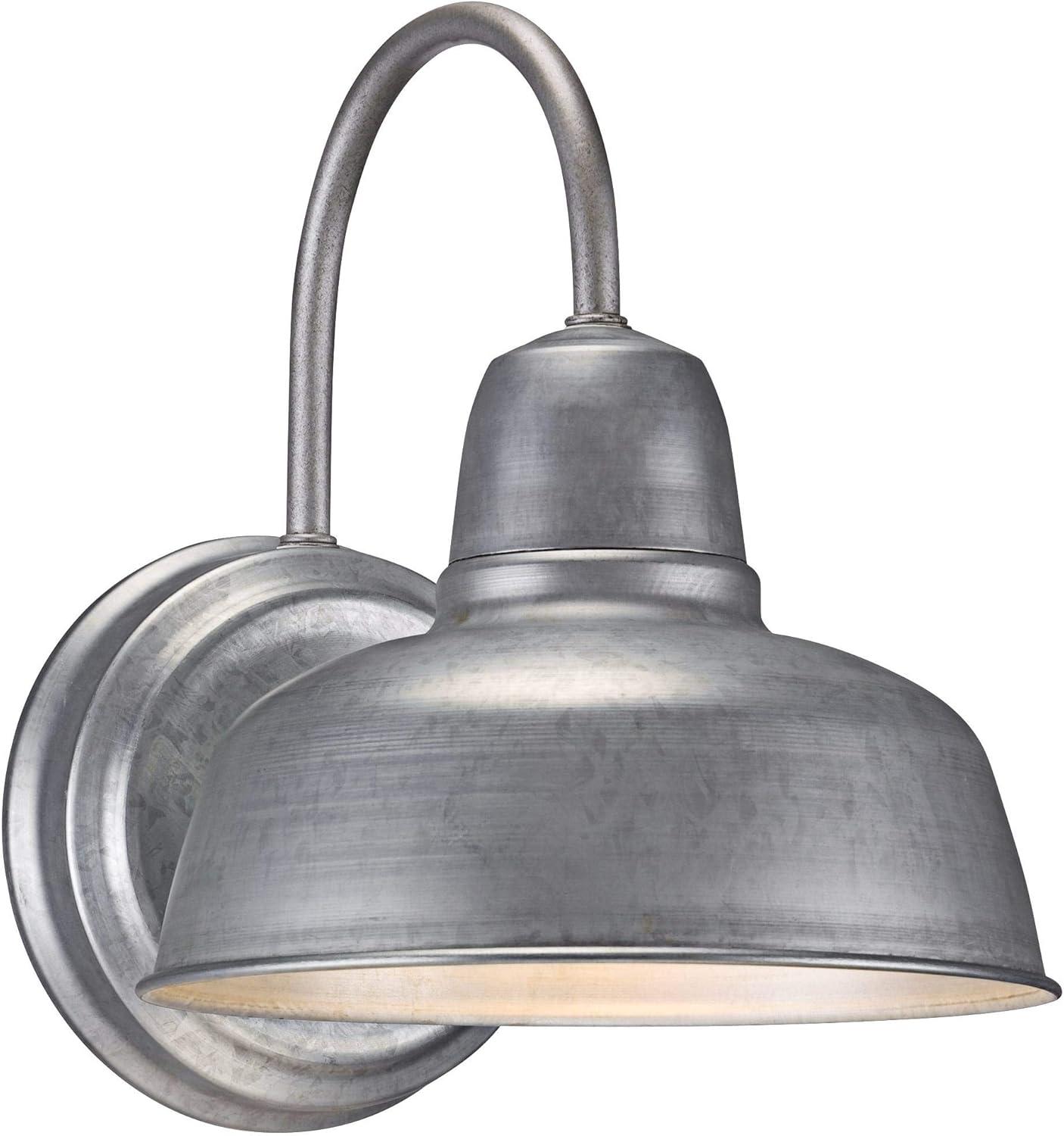 John Timberland Urban Barn 11 1/4" de Alto Galvanizado Luz de Pared Interior-exterior