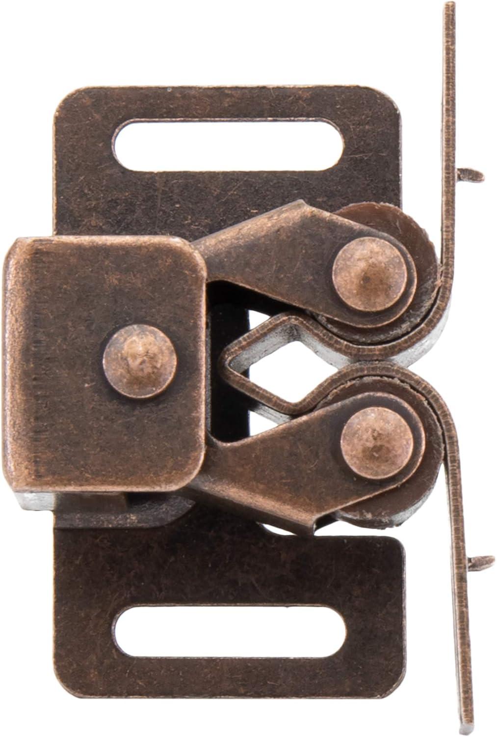 GeSHOP  RV Cabinet Door Latch | Drawer Catch | Rubbed Bronze | Cupboard Roller Latch (5-Pack)