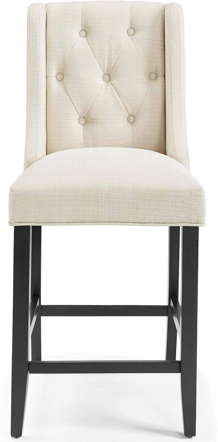 Modway Baronet Tufted Button Upholstered Fabric Stool