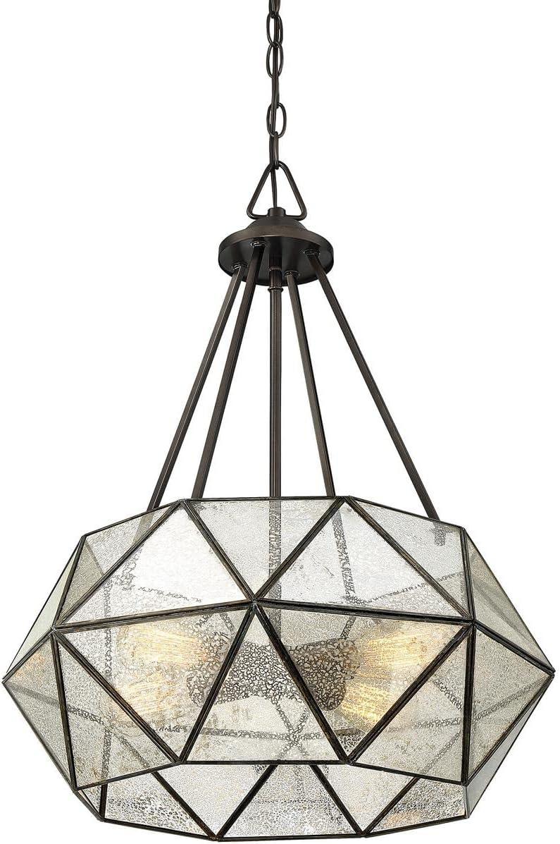 Sky 4 Light Metal Dimmable Geometric Chandelier