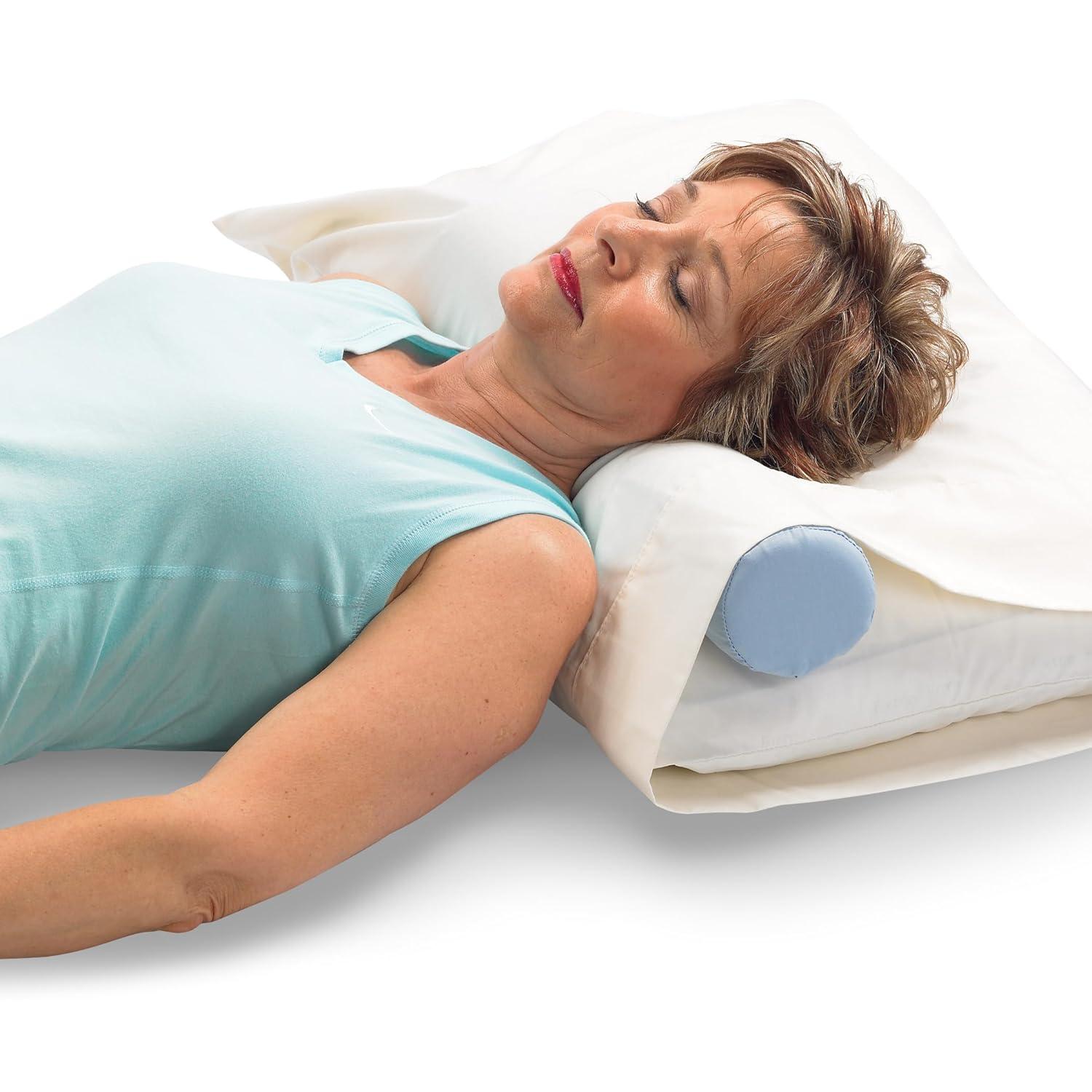The Original McKenzie Cervical Roll by OPTP, Neck Support Pillow to Relieve Cervical, Neck, and Back Pain - Round Pillow for Improved Sleeping Support - Made in the USA