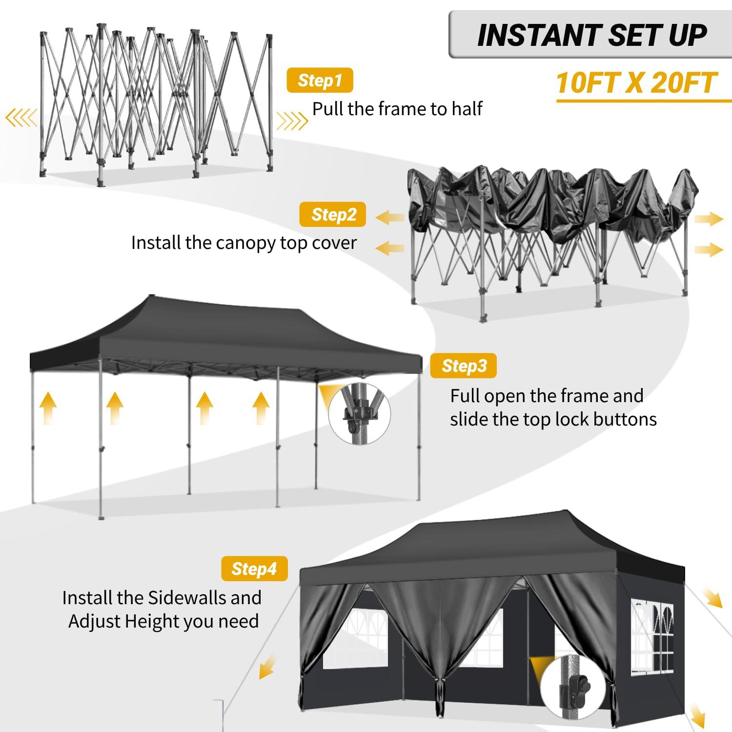 COBIZI 3 Piece Luggage Set Expandable ABS+PC Hardshell Carry on Suitcase with Spinner Wheels & TSA Lock Rolling Carry-on Suit Case for Plane, Travel, Business, Dark Blue(20in/DB/TB)
