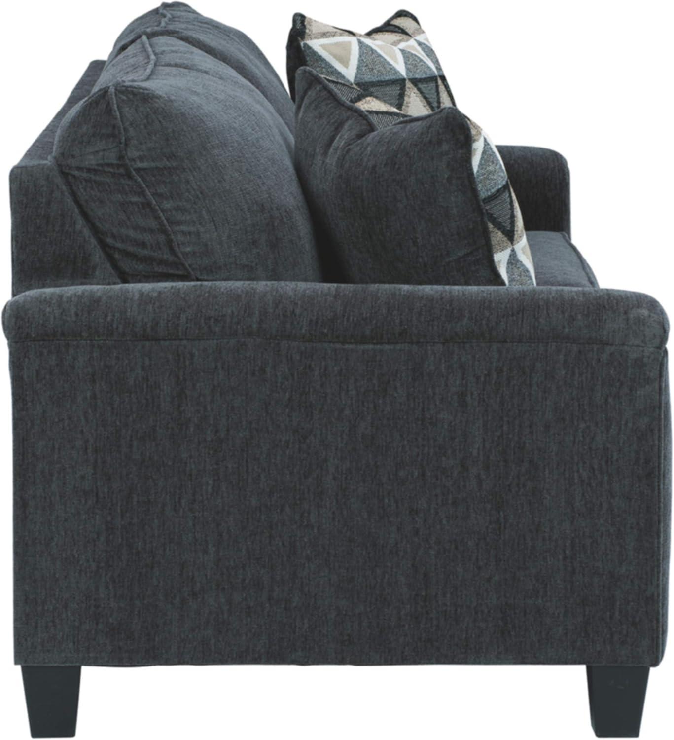 Ashley Furniture Abinger Contemporary Fabric Sofa in Smoke Gray