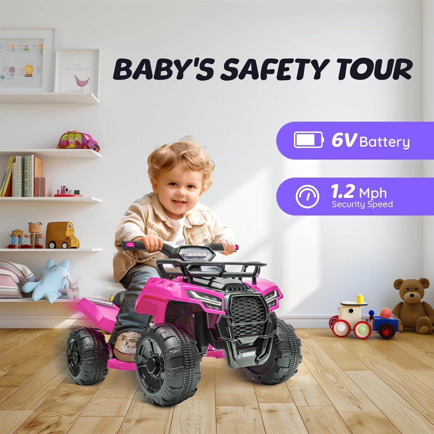 Aosom Aosom 6 Volt 1 Seater All-Terrain Vehicles Battery Powered Ride On