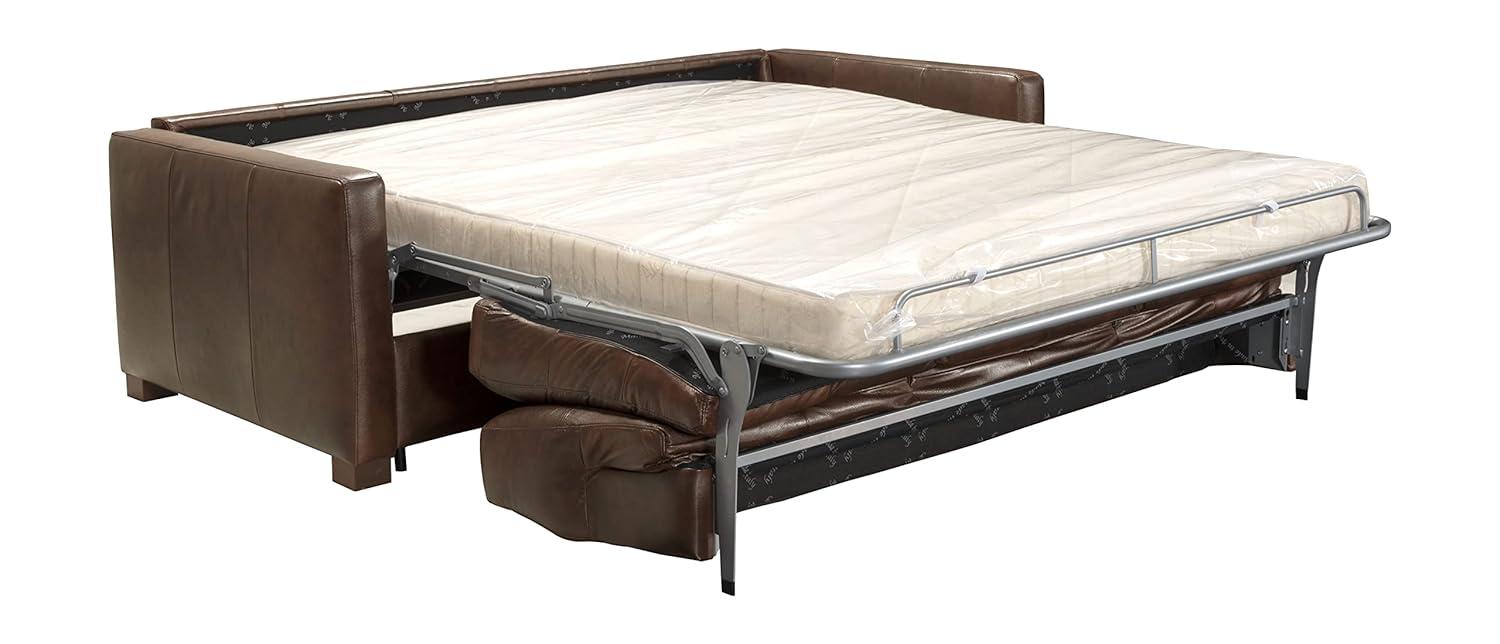 A&J Homes Studio 80.6'' Leather Sleeper Sofa