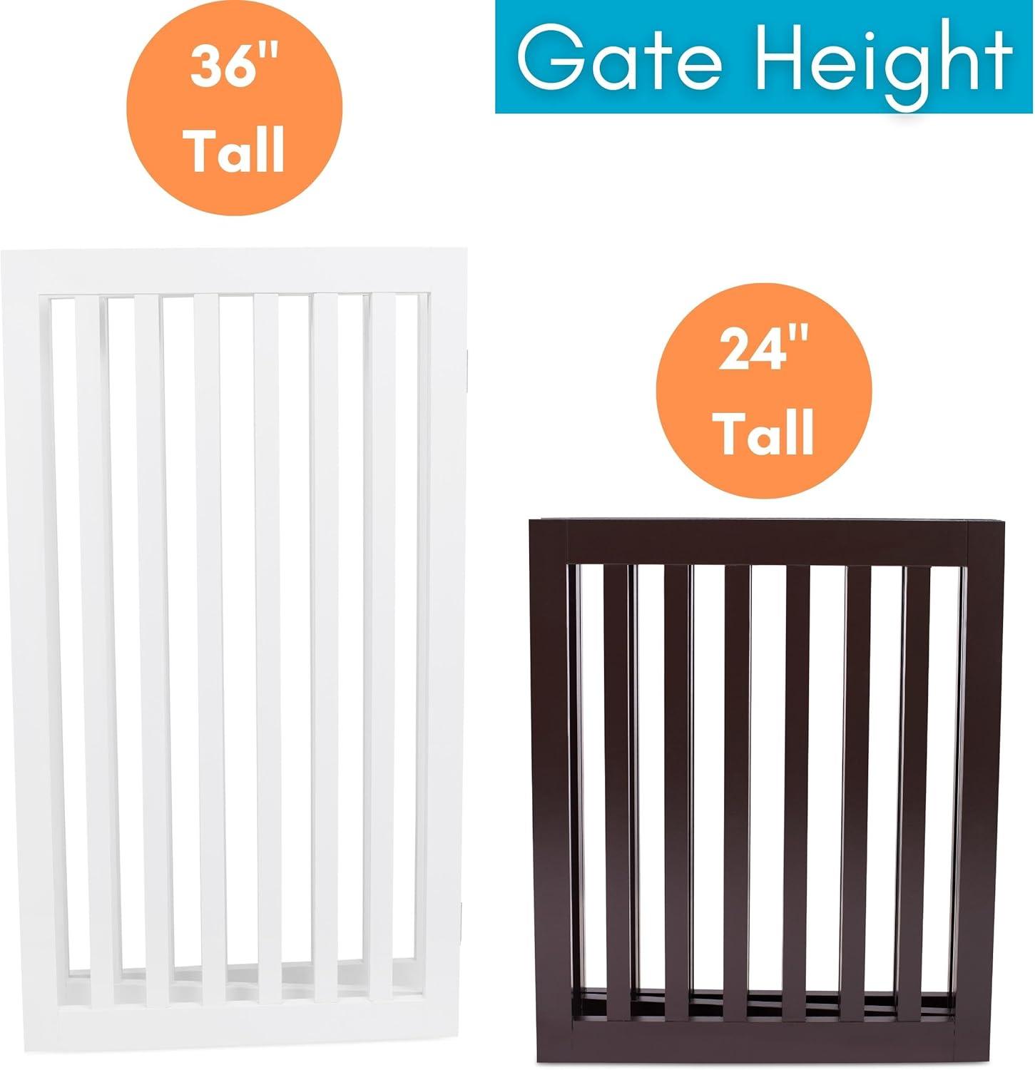 BirdRock Home Wood Free Standing Pet Gate