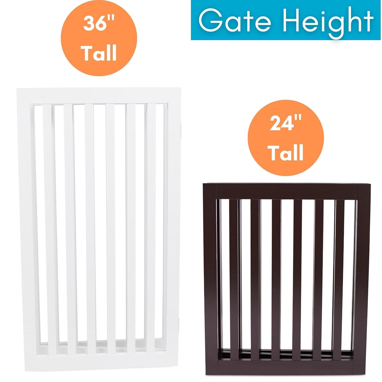BirdRock Home Wood Free Standing Pet Gate