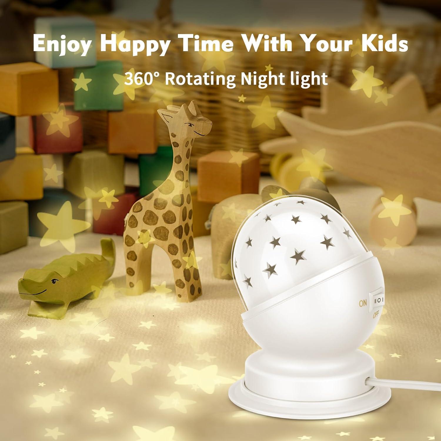 Star Night Light for Kids Girls Night Light Plug in Night Light for Kids with Timer,1 Pack,3000K,White