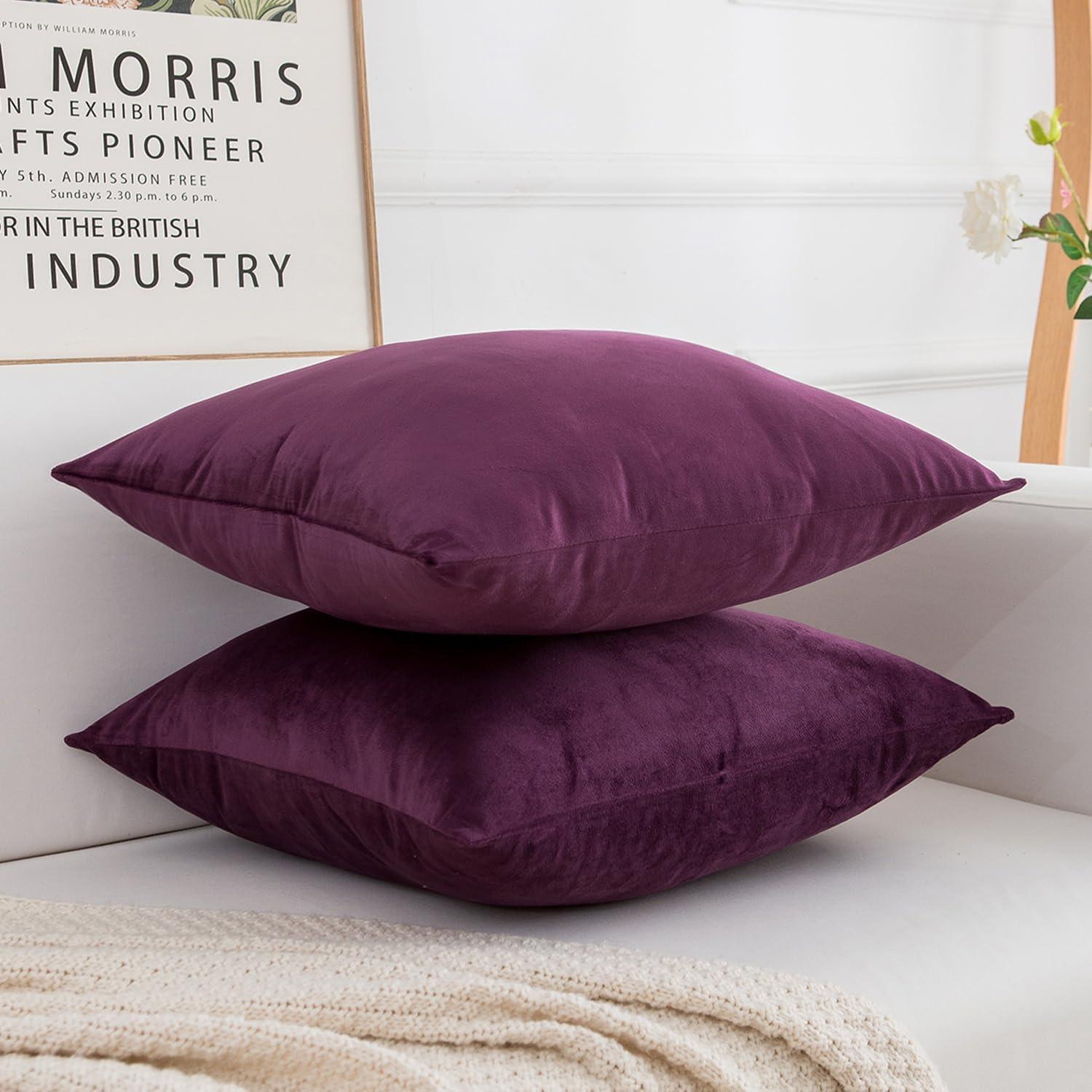 Velvet Reversible Pillow Cover