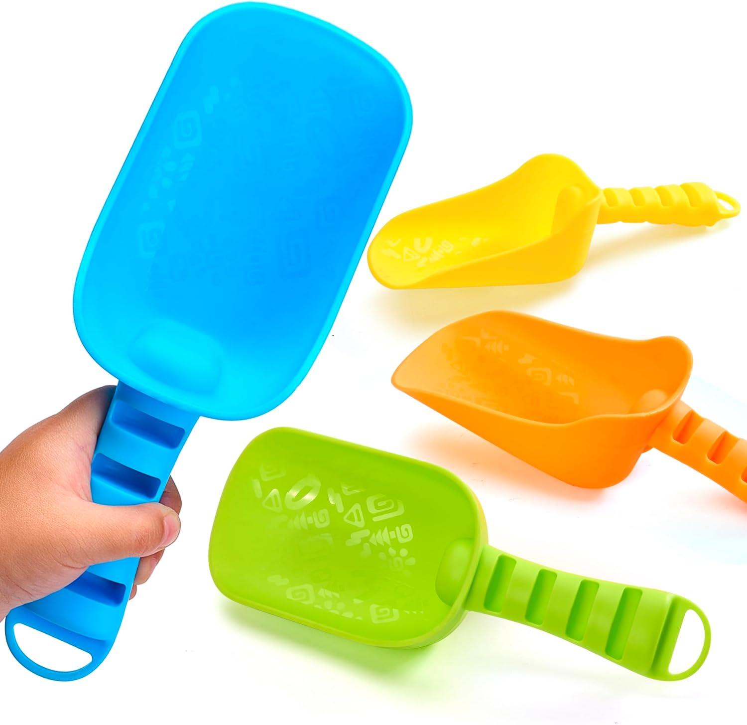 Colorful Heavy Duty Plastic Beach Sand Shovels Set