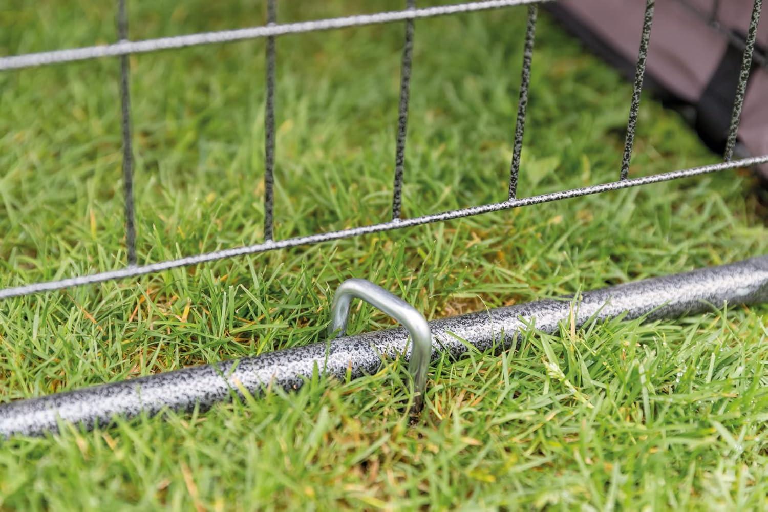 TRIXIE TRIXIE Deluxe Kennel Heavy Duty Steel Ground Stakes, Twist, 3 pc (Set of 3)