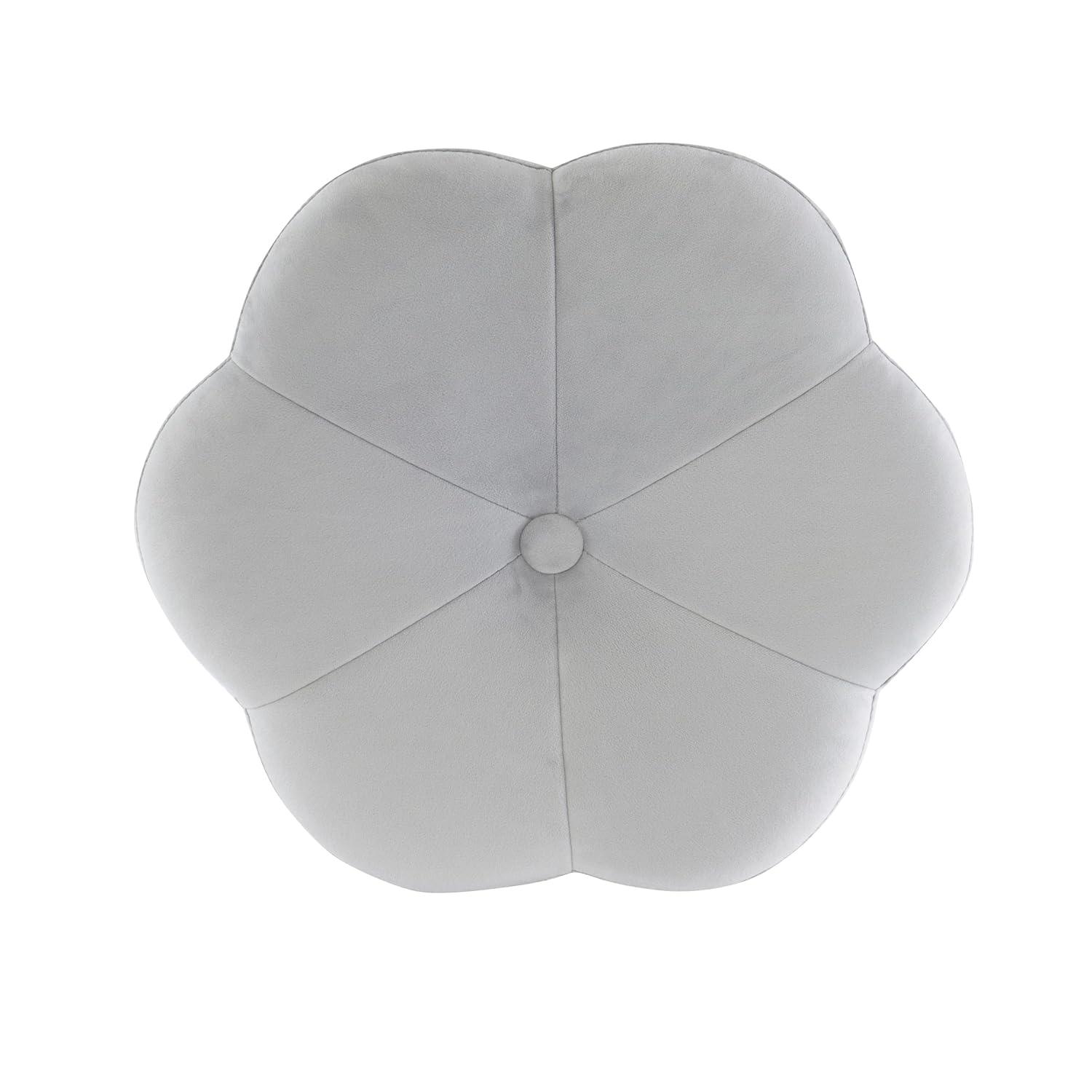 Ciara Flower Cushioned Vanity Stool