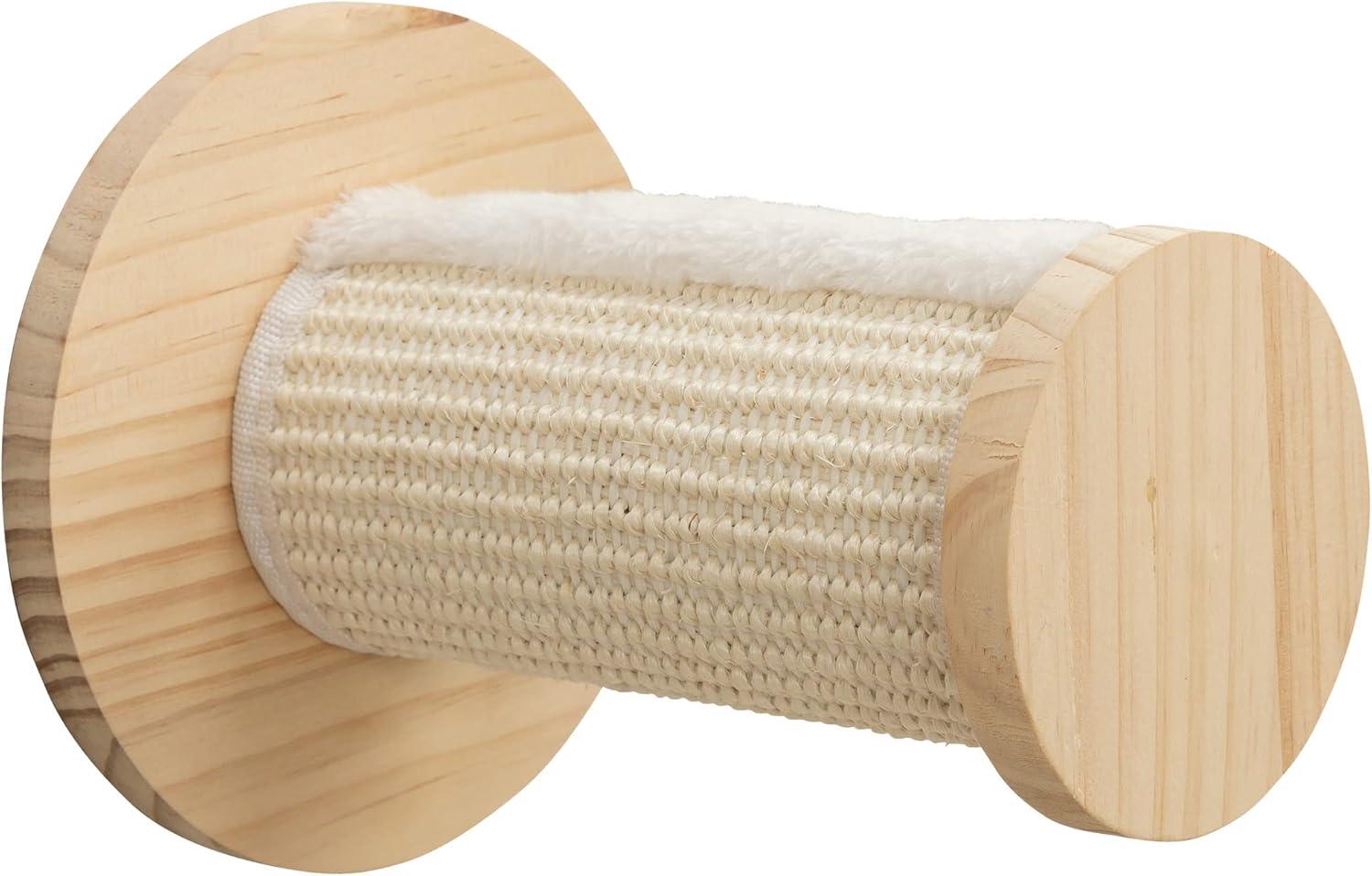 TRIXIE Wall Set 3 Multi-Level Wall Mounted Cat Perch System with 3 Sisal Posts, Natural
