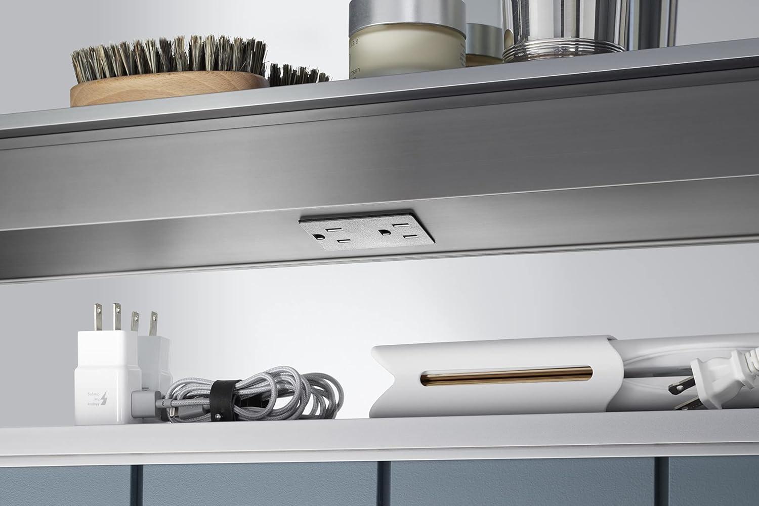 Kohler K-81144-SLE-DA1 Maxstow Surface Mount Frameless Medicine Cabinet with LED Lighting