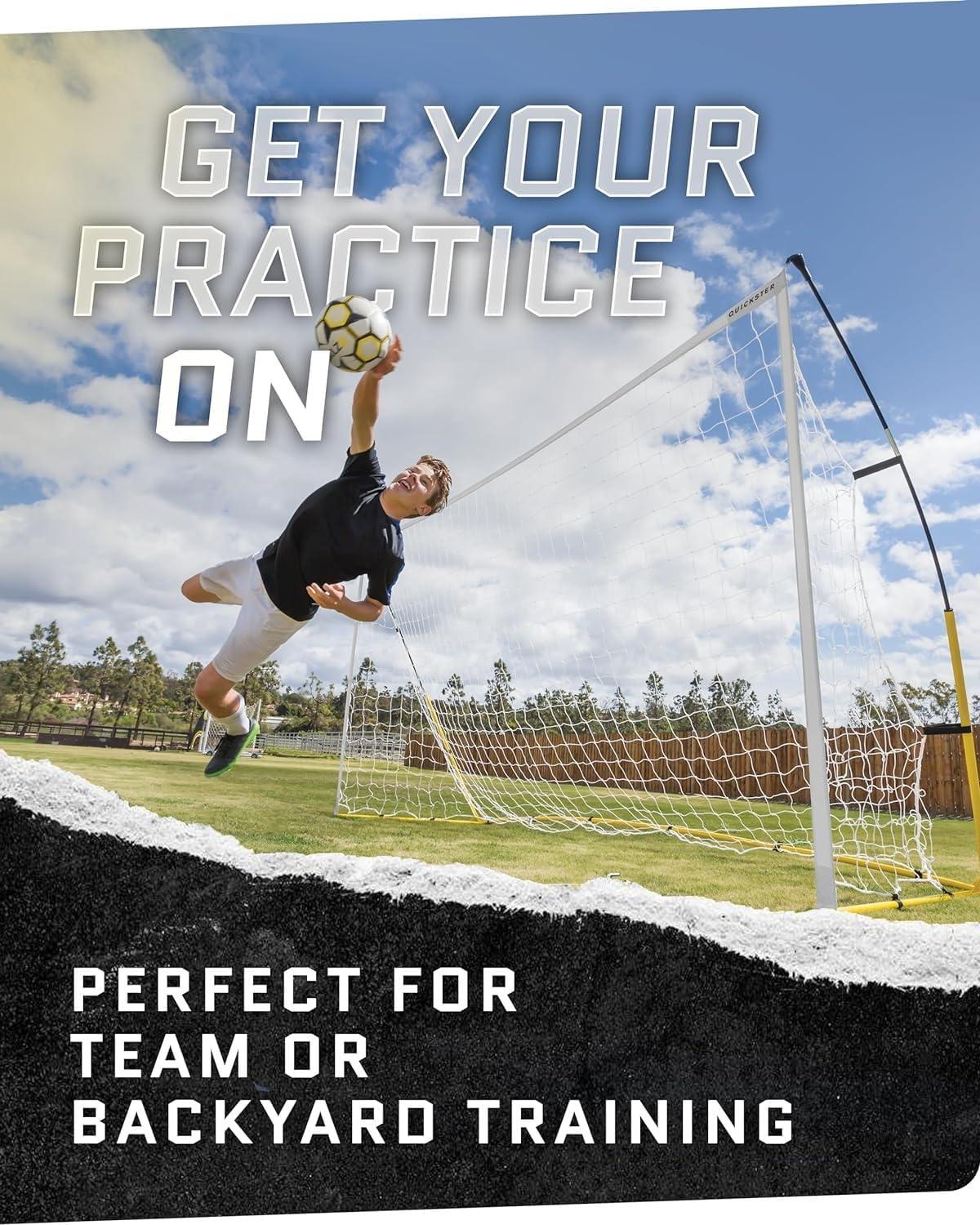 SKLZ Quickster 12' x 6' Soccer Goal - Yellow/White