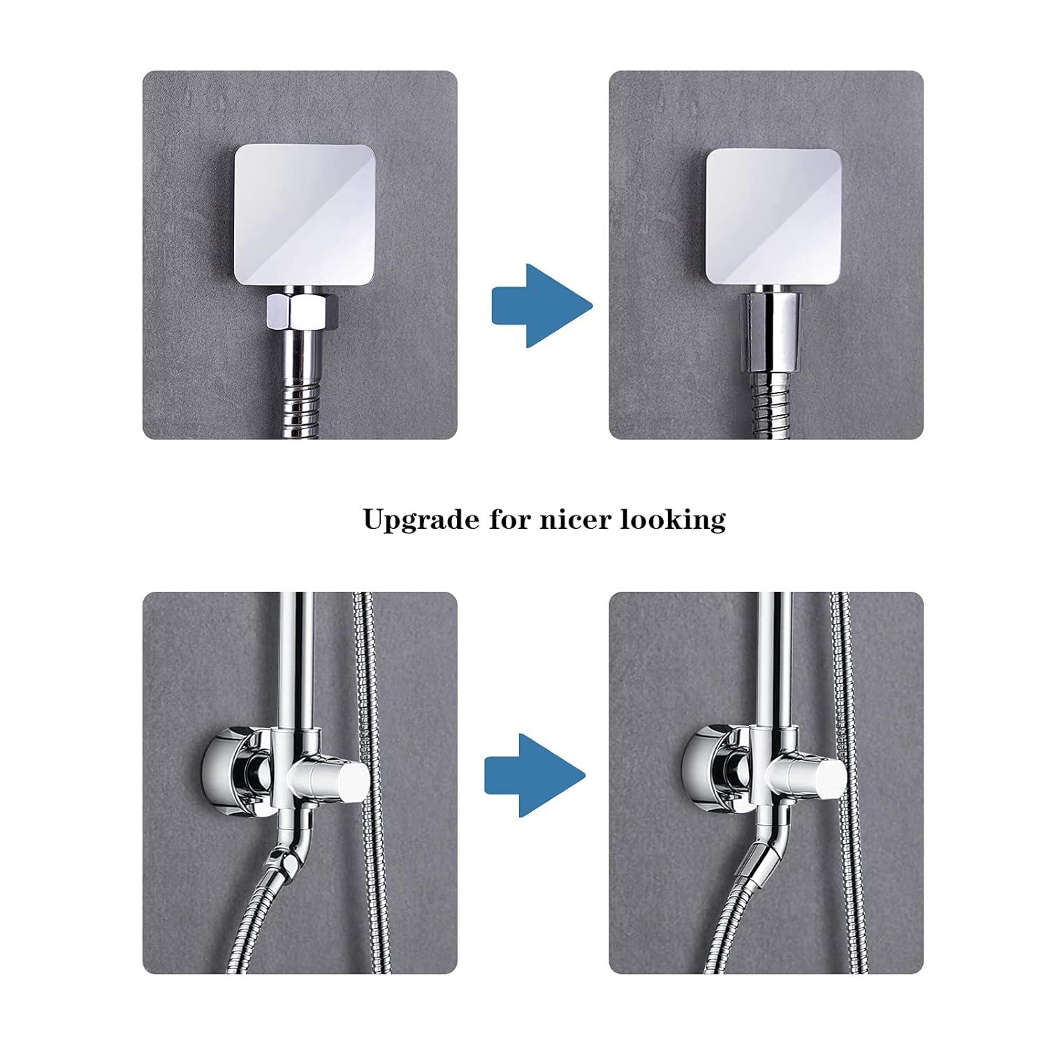 BRIGHT SHOWERS 79" Stainless Steel Shower Hose for Handheld Shower Heads, Ultra-Flexible Replacement with Brass Insert, Chrome