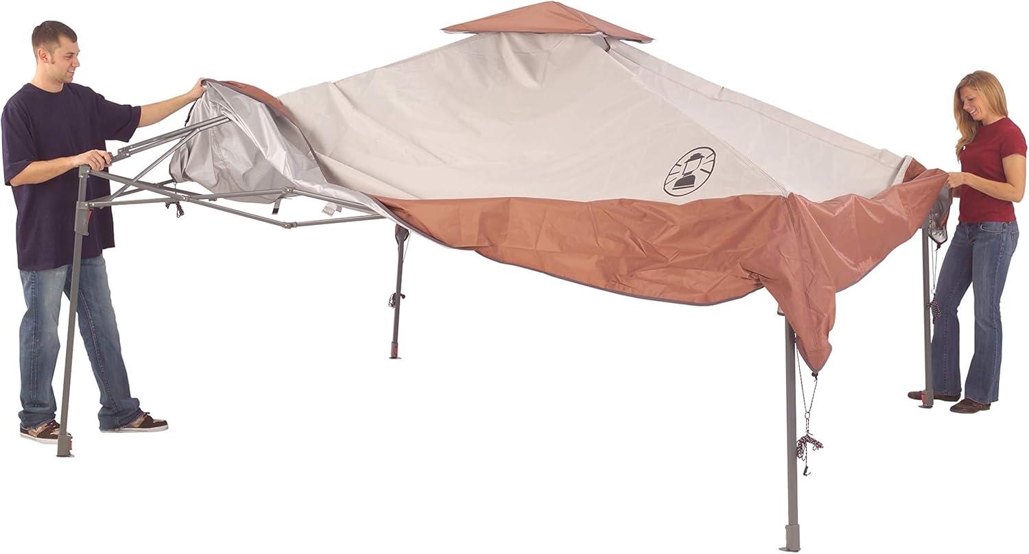 Coleman 13x13ft Beige and Brown Instant Canopy Shelter