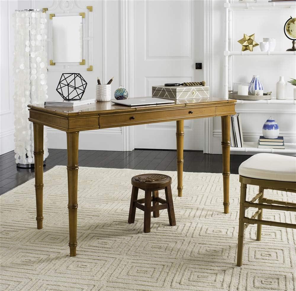 Noely  1 Drawer Writing Desk - DSK3500 - Brown - Safavieh