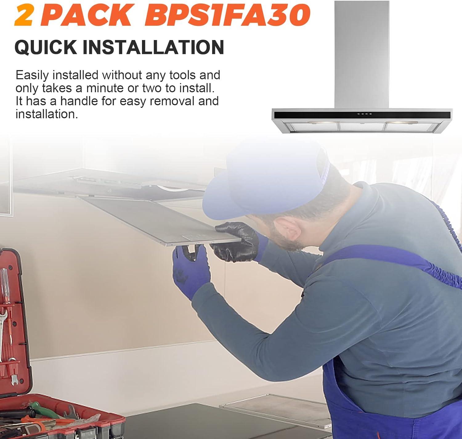 AMI PARTS Broan Range Hood Filter BPS1FA30 Aluminum Grease Filter Compatible with Broan Range Hood-11-3/4" X 14-1/4" X 3/8"(3pcs)