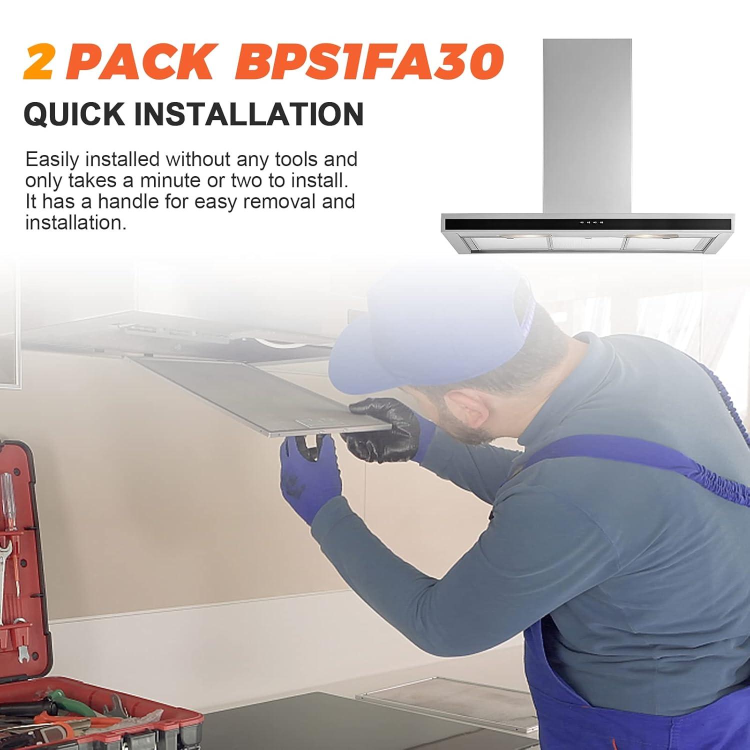 AMI PARTS Broan Range Hood Filter BPS1FA30 Aluminum Grease Filter Compatible with Broan Range Hood-11-3/4" X 14-1/4" X 3/8"(3pcs)