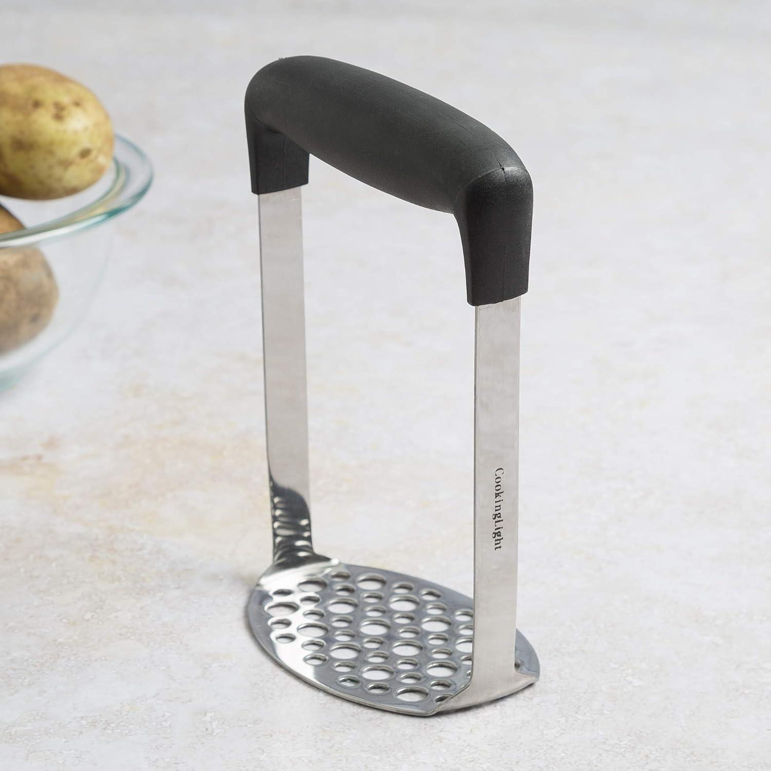 Heavy Duty Stainless Steel Potato Masher with Ergonomic Handle