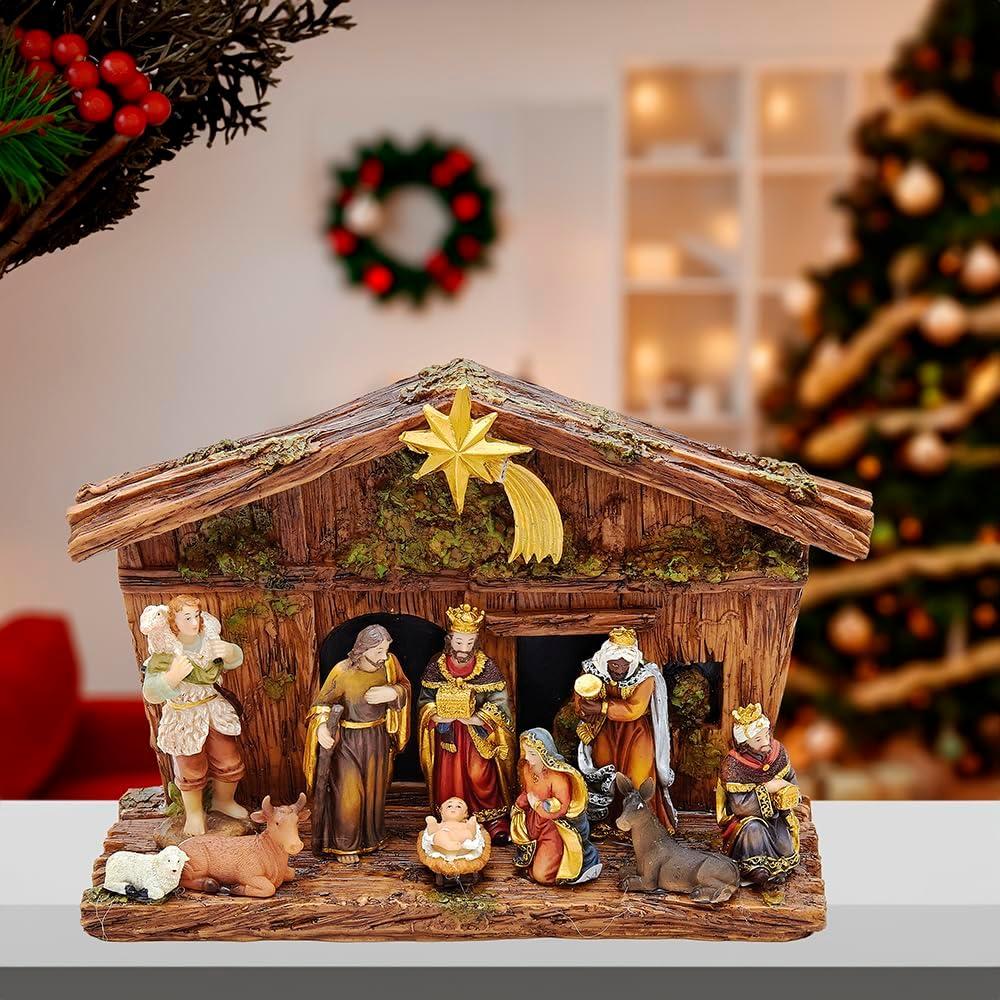 Kurt Adler 11-Piece Nativity Set