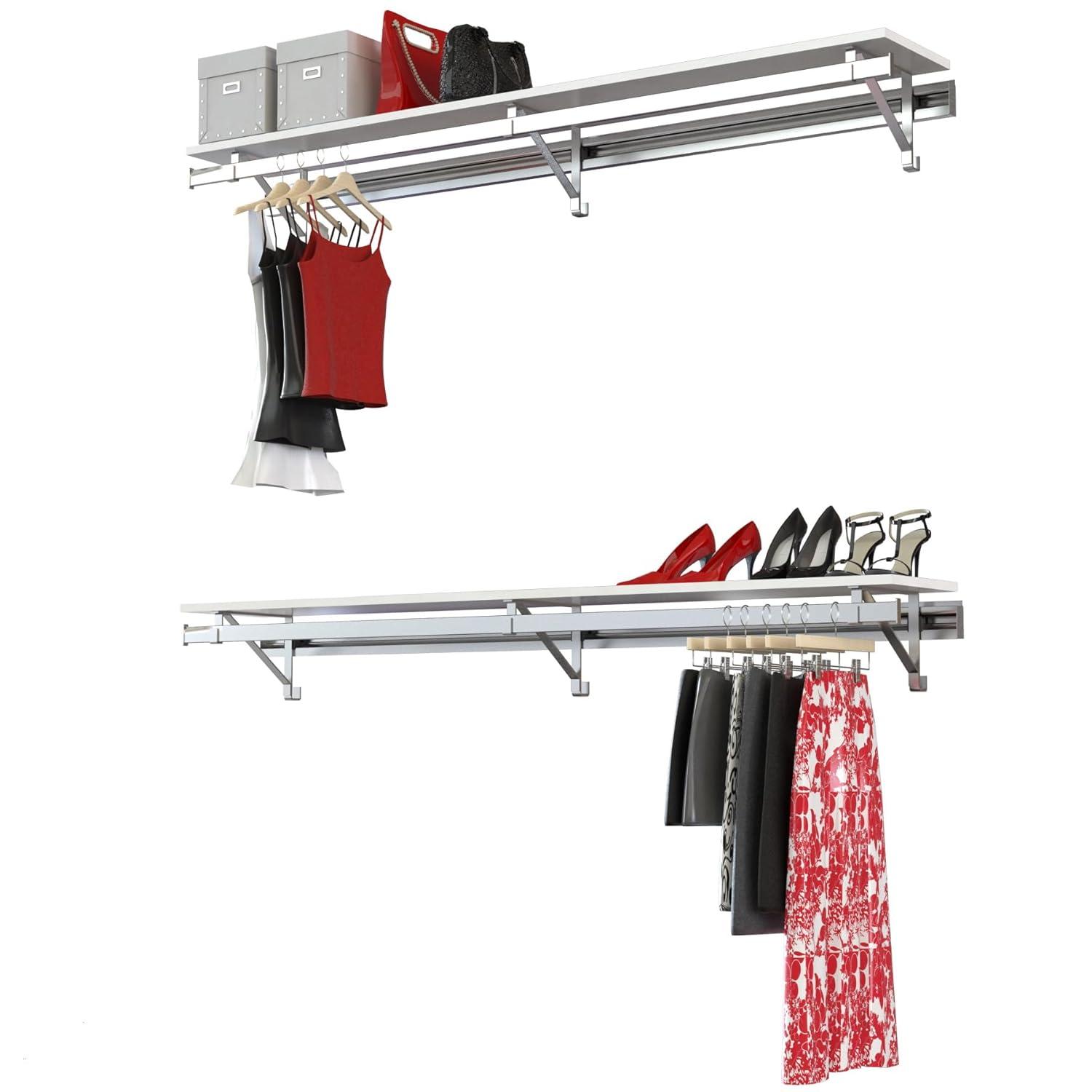 Arrange a Space Double Shelf-Hang Closet System