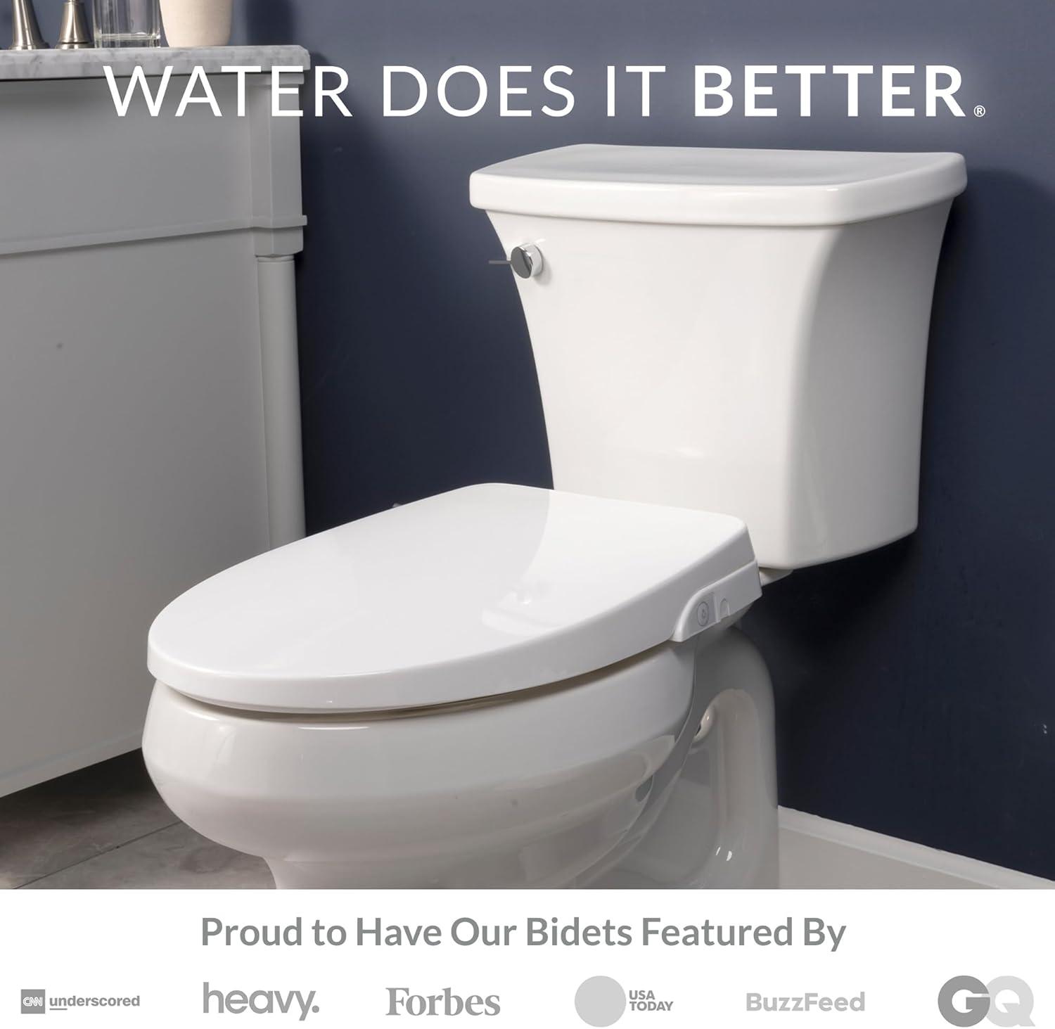 Slim Zero Round Toilet Seat Bidet