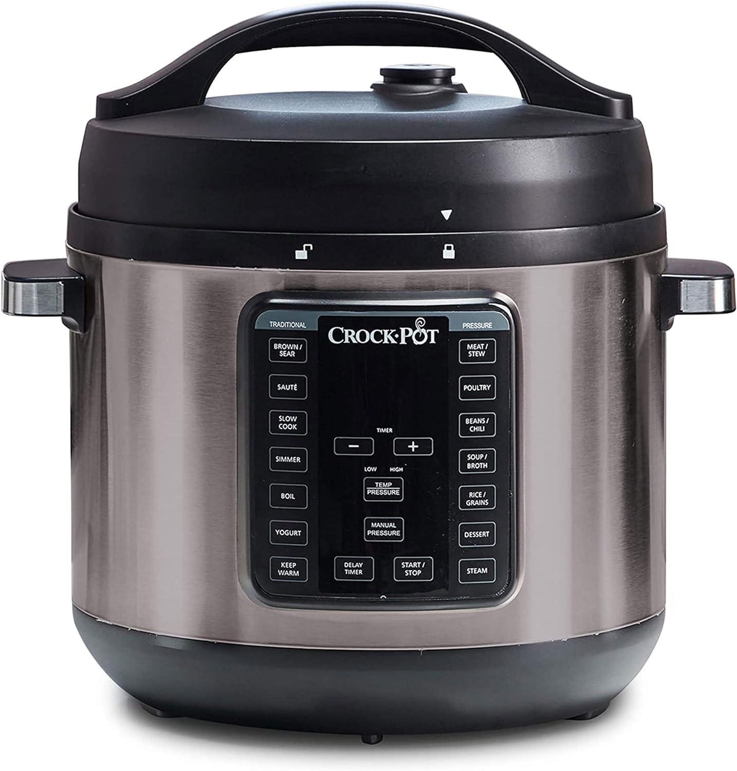 Crock-Pot 8-Quart Multi-Use XL Programmable Slow Cooker Pressure Cooker