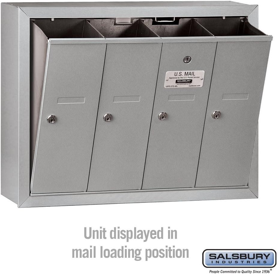 4 Door Front Load Vertical Multi-Unit Mailbox