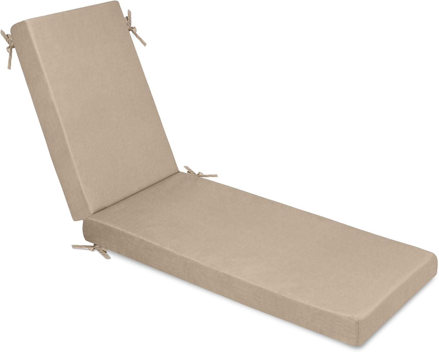 Milliard Memory Foam Outdoor Lounge Cushion, Red, 73x20x2.5