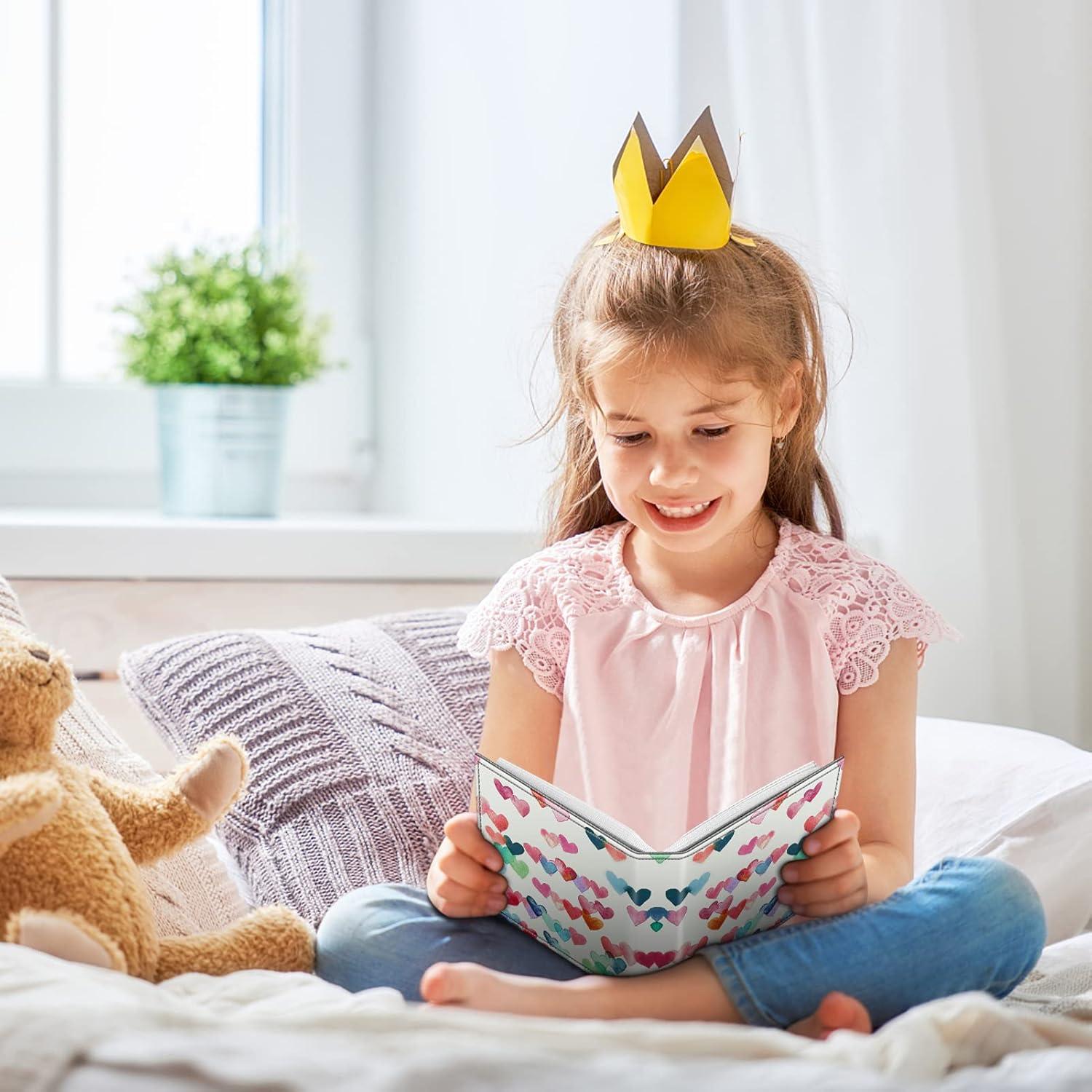 Fintie Photo Album 4x6 Photos, 52 Photos Small Mini Capacity Premium Vegan Leather Cover Photo Album, Portable Wallet Photo Album for Family Wedding Boys Girls, Raining Hearts