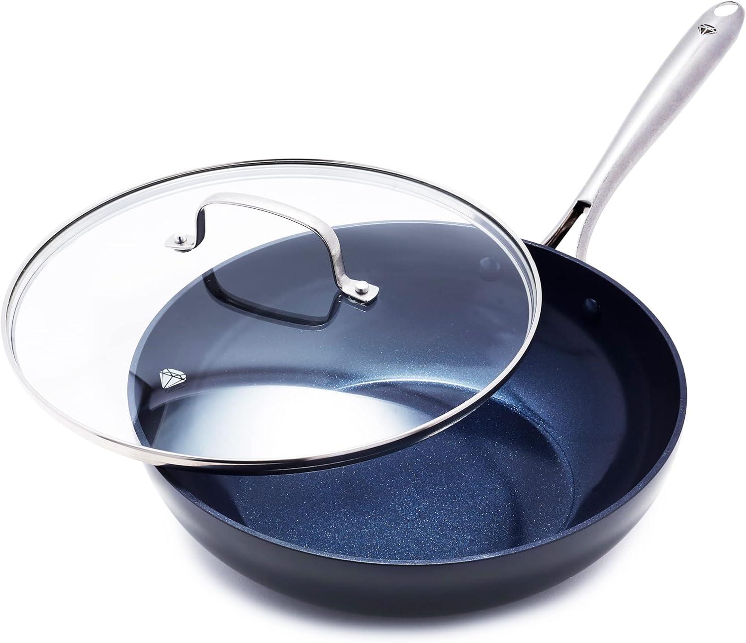 Blue Diamond 11" Hard Anodized Aluminum Frying Pan with Lid