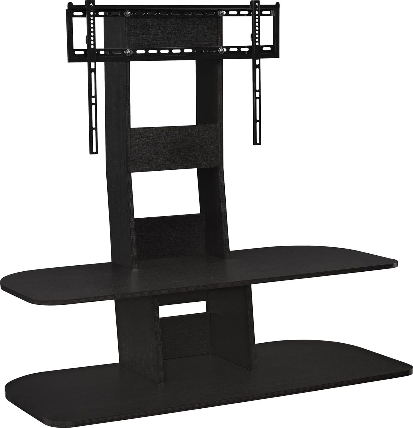 Galaxy 65" Modern Black Composite Wood TV Stand with Mount